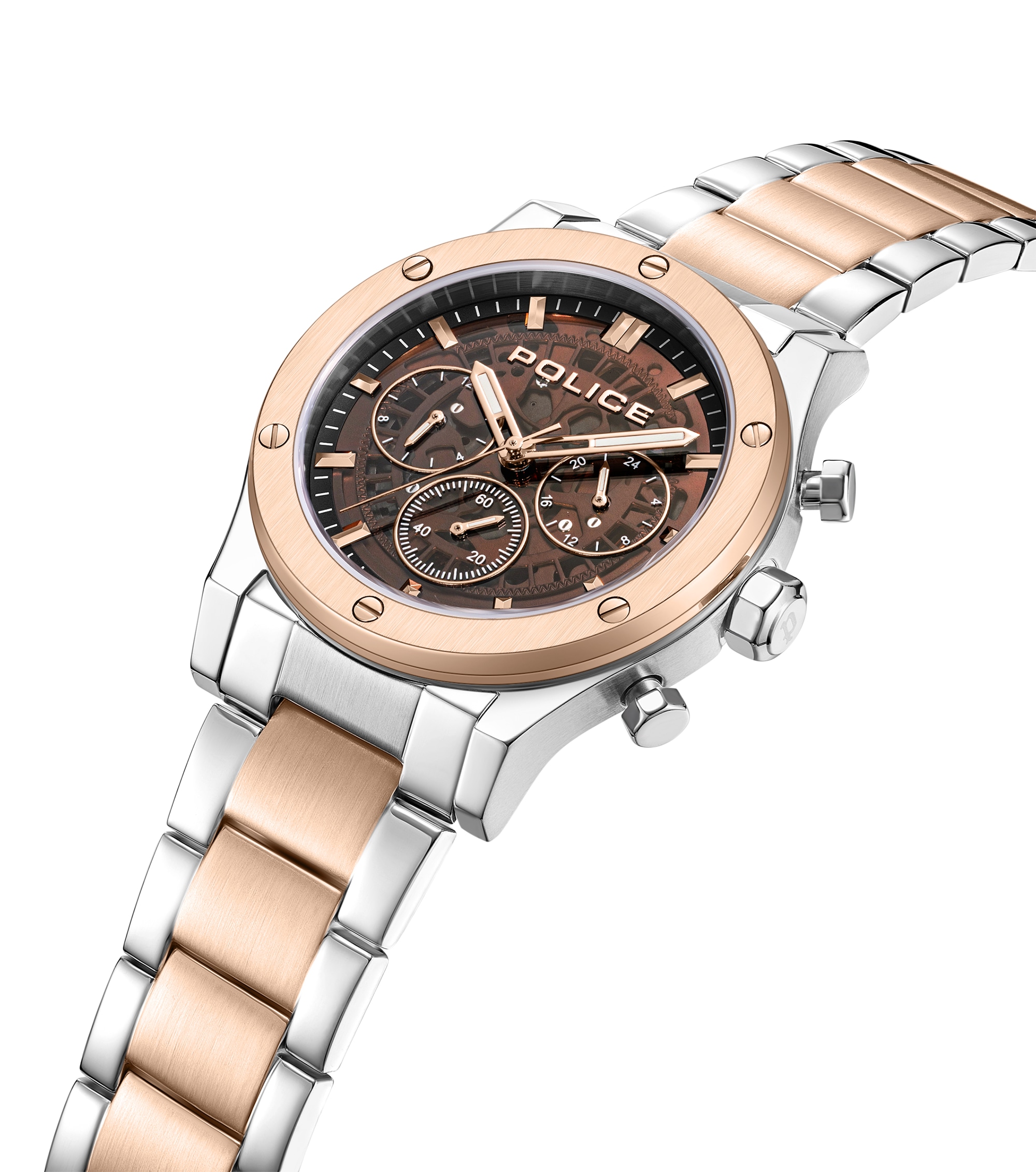 Police Quarzuhr »Knotty« Armbanduhr, Herrenuhr, Edelstahlarmband, Ideal auch als Geschenk
