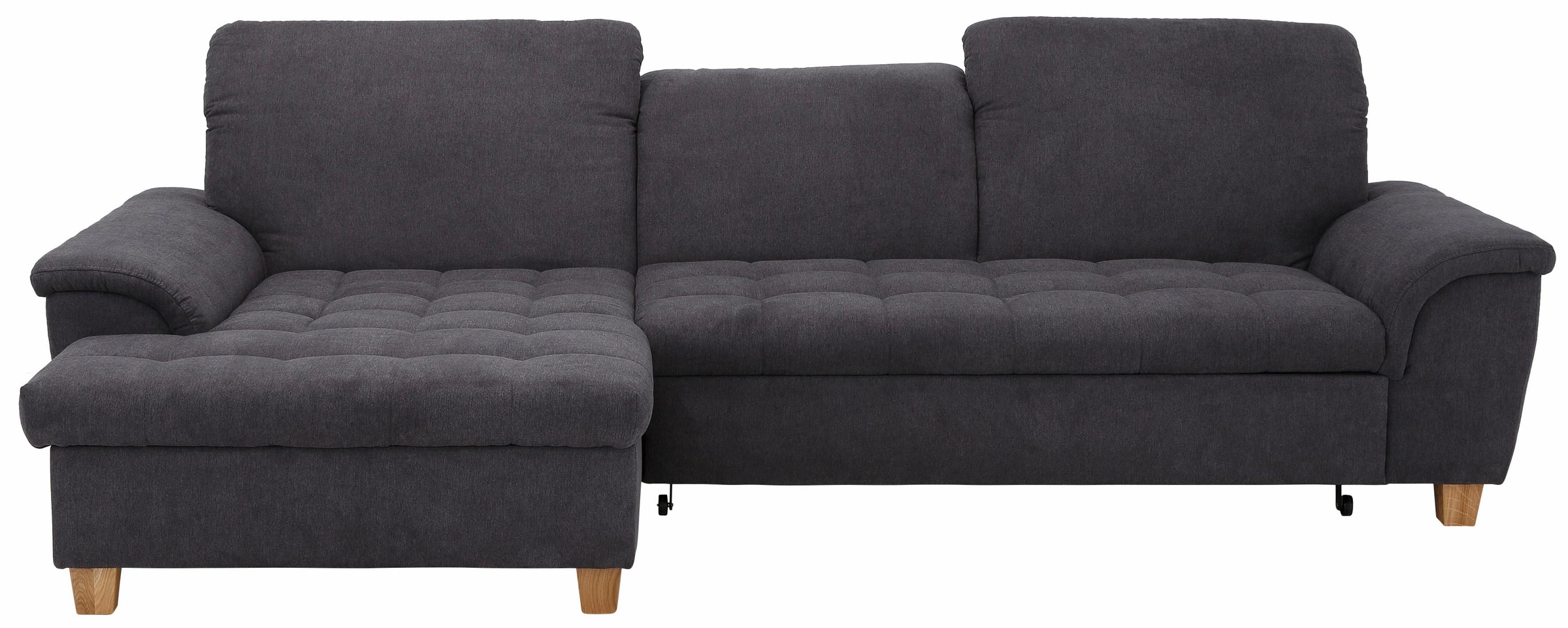 Home affaire Ecksofa »Lyla L-Form«, mit Recamiere, wahlweise mit Rückenfunktion und zusätzlich mit Bett