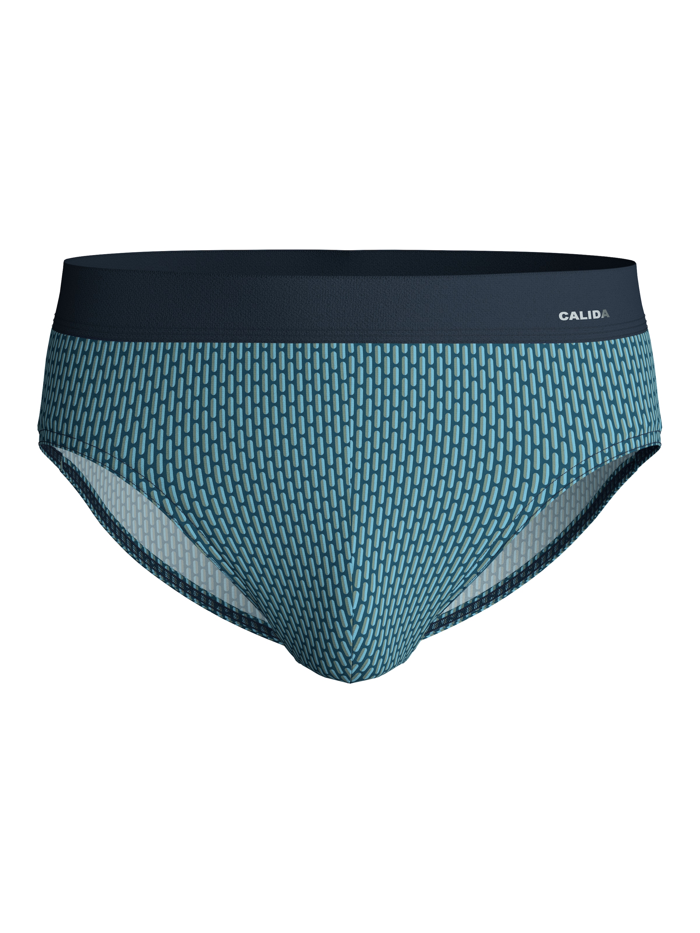 CALIDA Minislip »Cotton Code Design« breiter Bund, mit Druck, eng, kurz, mit Logo, Baumwollmix