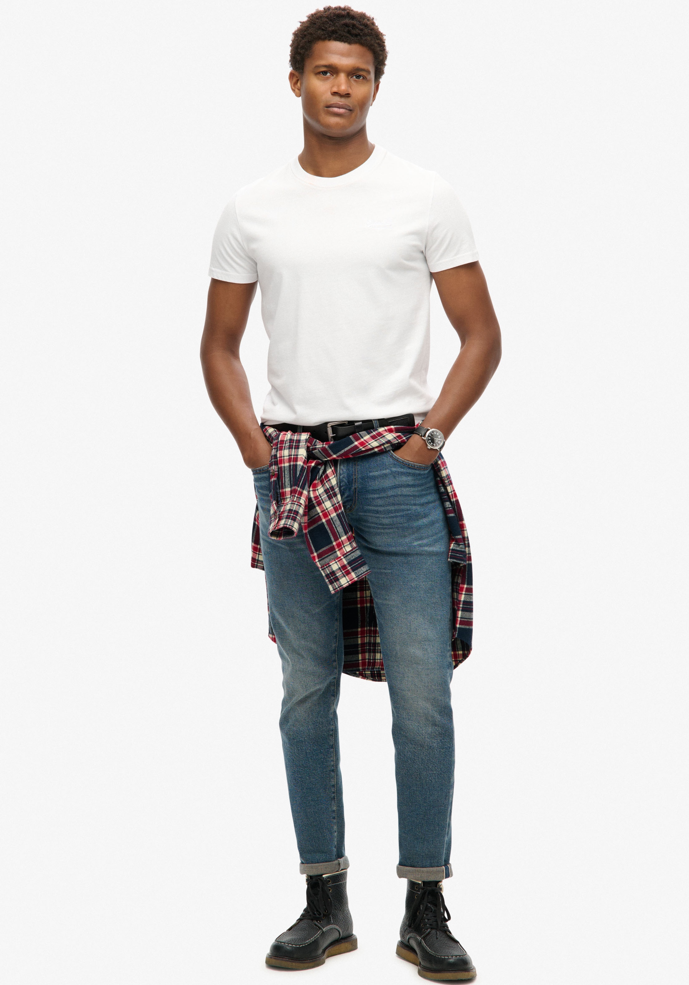 Superdry Rundhalsshirt »ESSENTIAL LOGO EMB TEE«