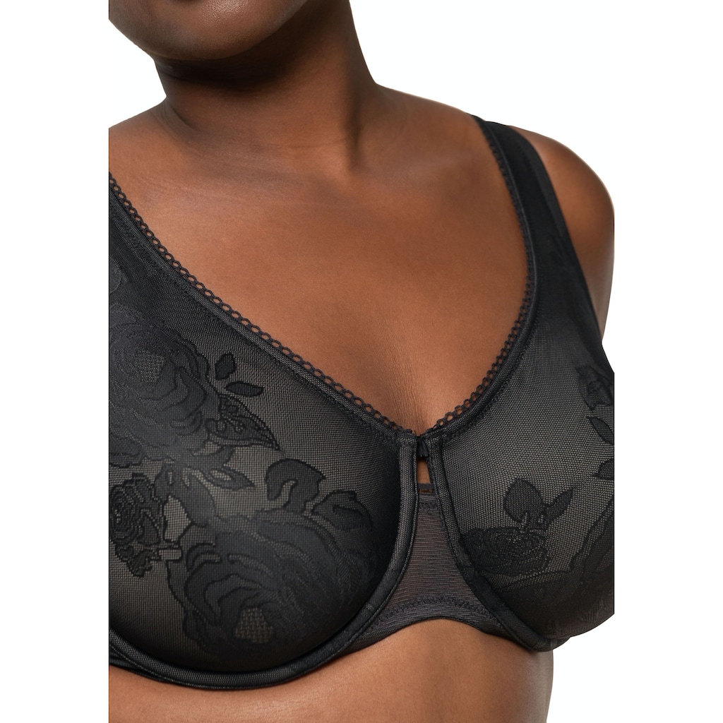 Triumph Minimizer-BH »Wild Rose Sensation W01«, Cup C-G, mit Jacquardspitze, Basic Dessous