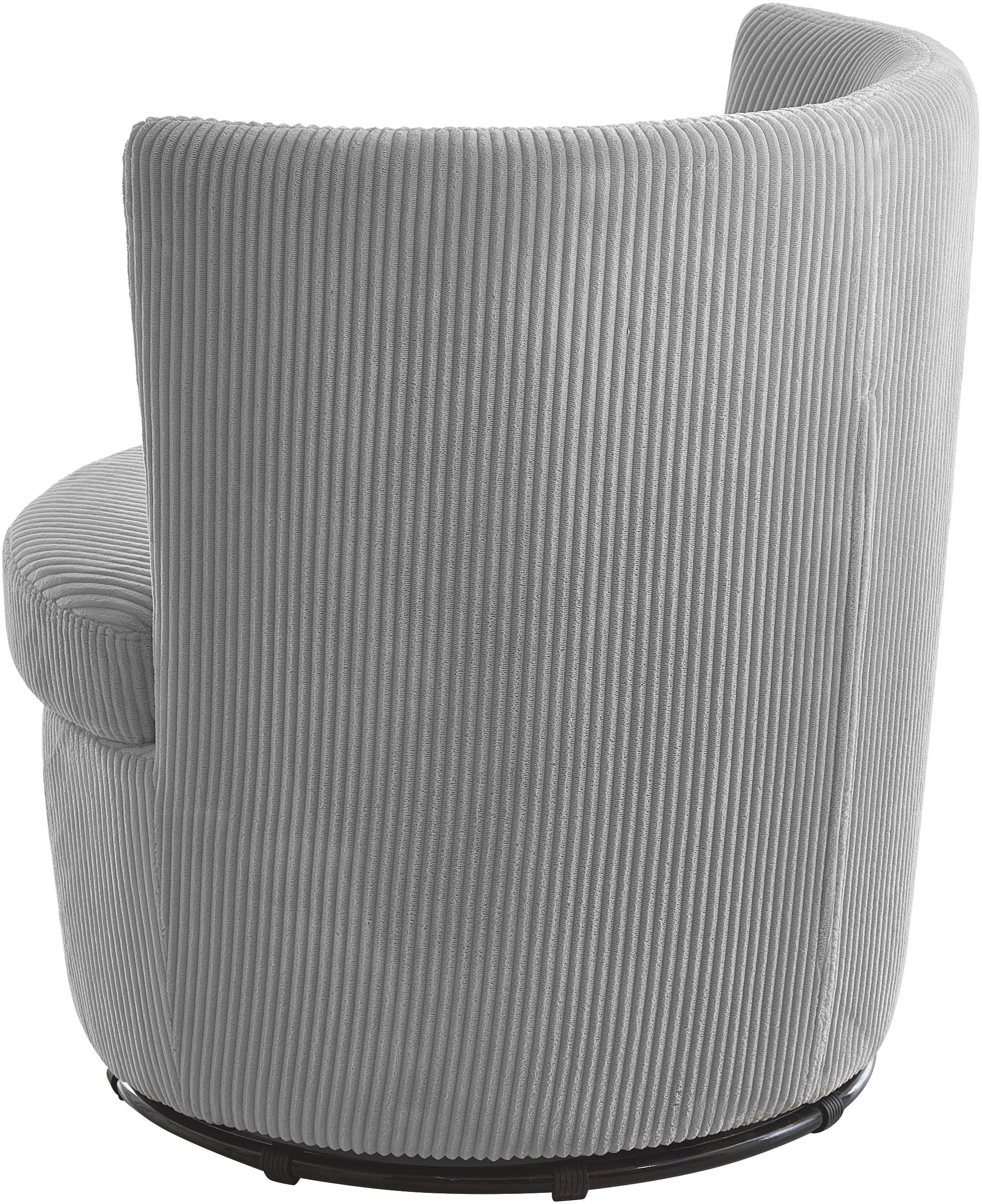 ATLANTIC home collection Drehsessel »Keno«, 360-Grad drehbarer Cordsessel, inkl. einem Zierkissen im Originalbezug