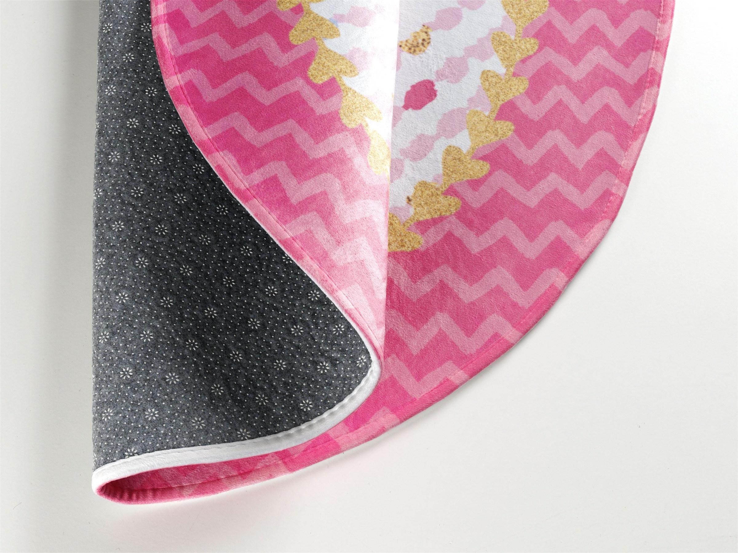 Prinzessin Lillifee Kinderteppich »LI-113«, rund, 6 mm Höhe, bedruckter Stoff, weiche Microfaser