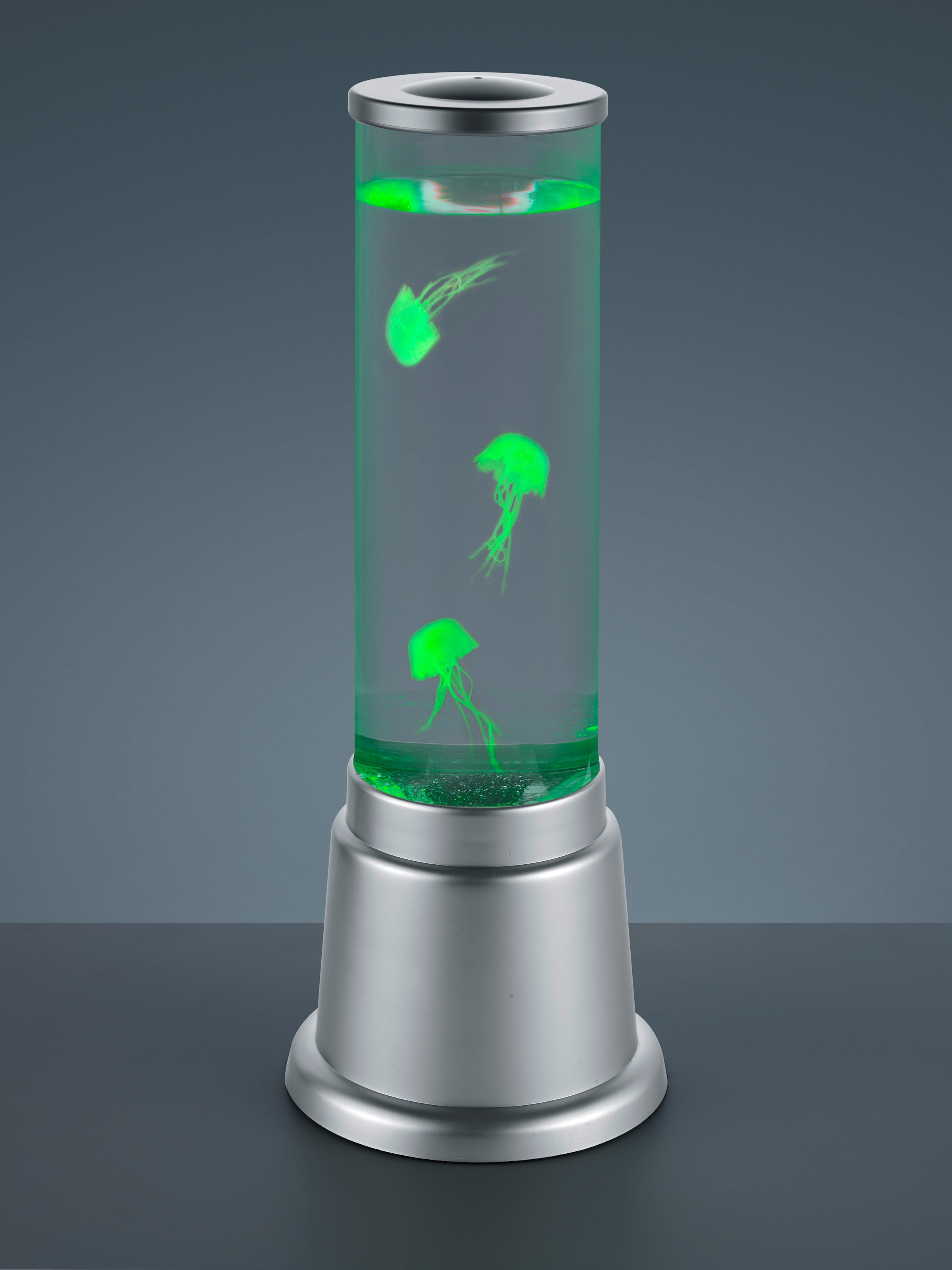 REALITY Leuchten LED Tischleuchte »Jelly«, 1 flammig, Leuchtmittel LED-Board | LED fest integriert, Wassersäule mit Deko Quallen, Dekoleuchte, RGB-Farbwechsler