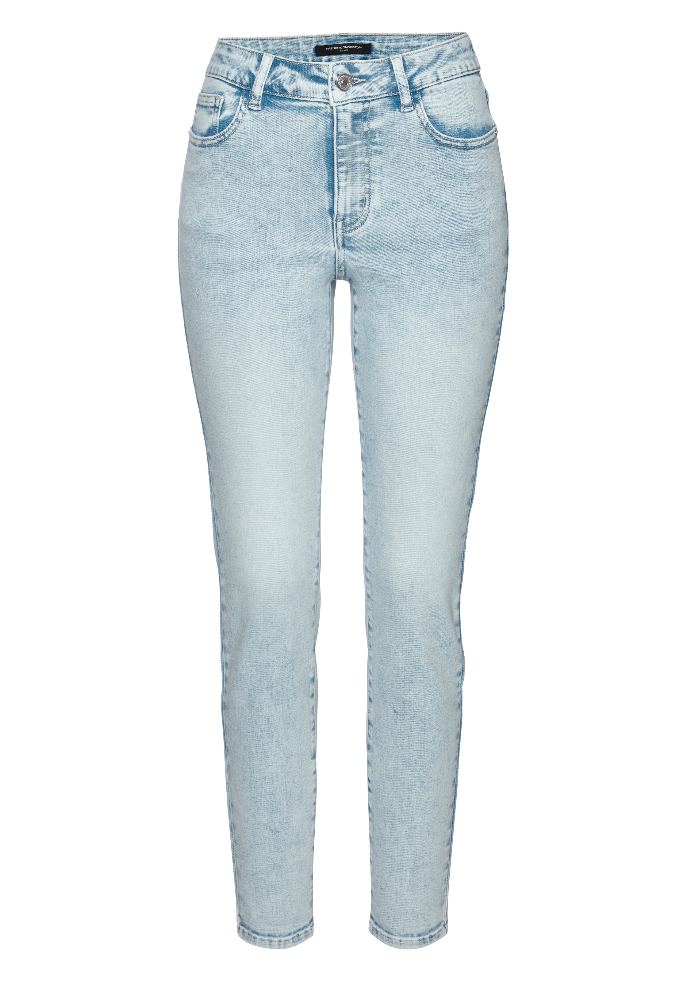 French Connection Skinny-fit-Jeans »mit Used-Waschung und klassischem 5-Pocket-Design« schmale Beinform, Röhrenjeans, Stretchjeans, elastisches Material