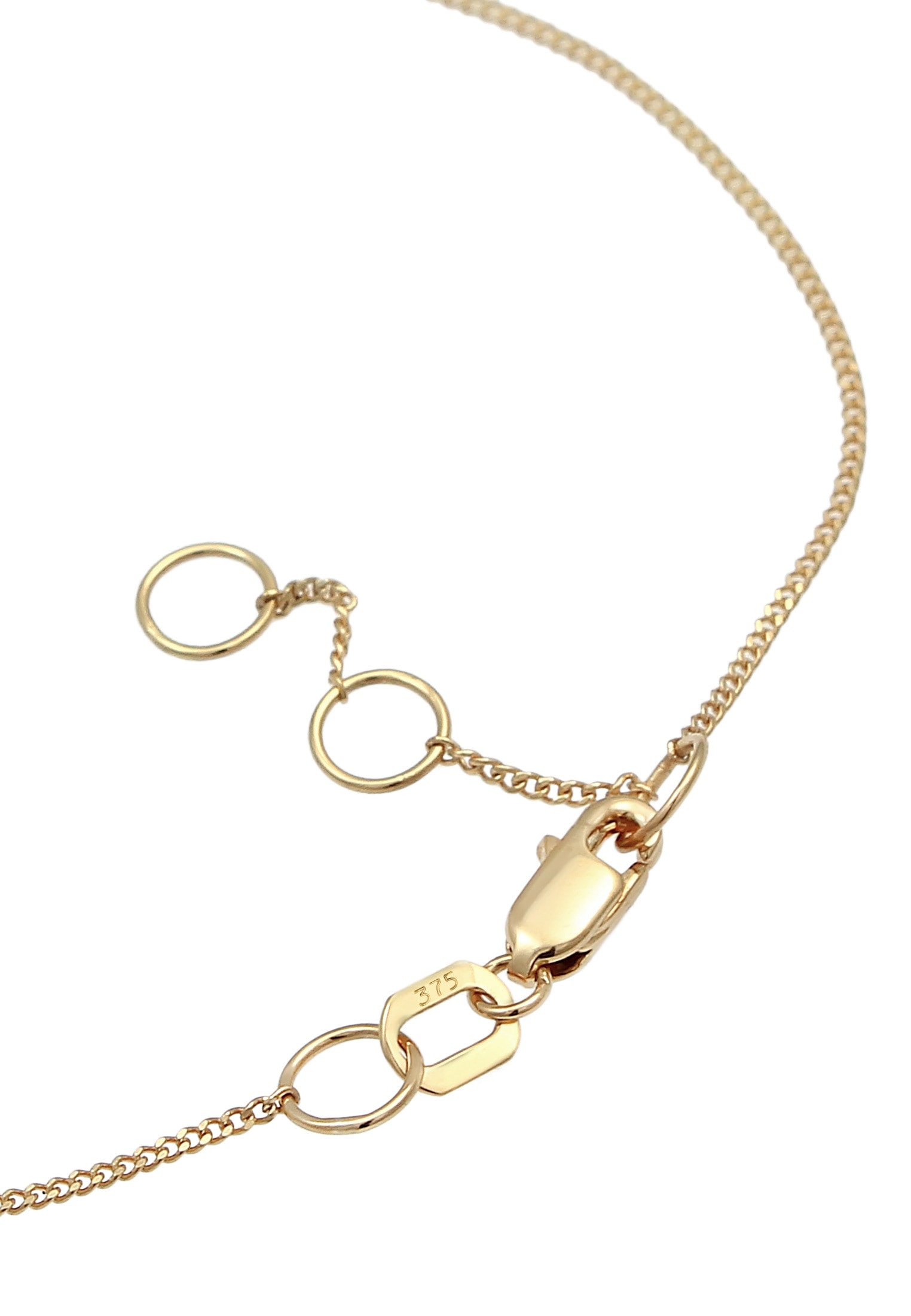 Elli Premium Armkette »Armband Mondstein Labradorit Rund Basic 375 Gelbgold«