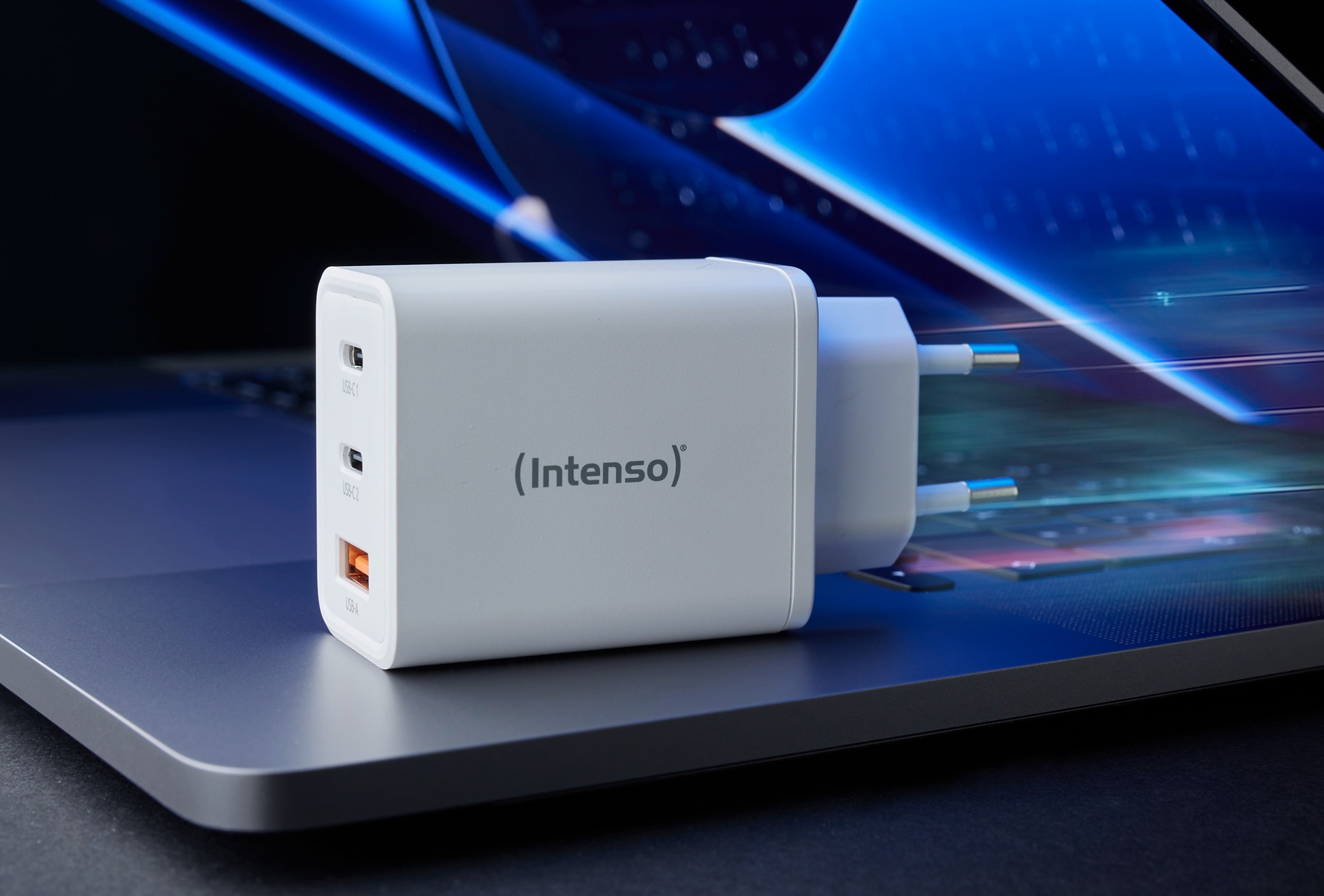 Intenso USB-Ladegerät »GaN Power Adapter W65ACC, 65W USB-A und 2x USB-C«