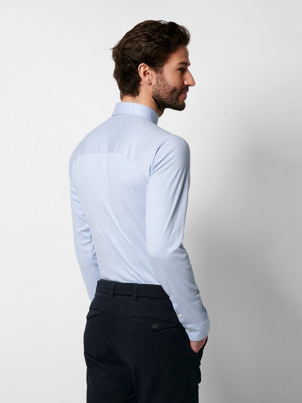 DESOTO Langarmhemd »Jerseyhemd Casual Kent«