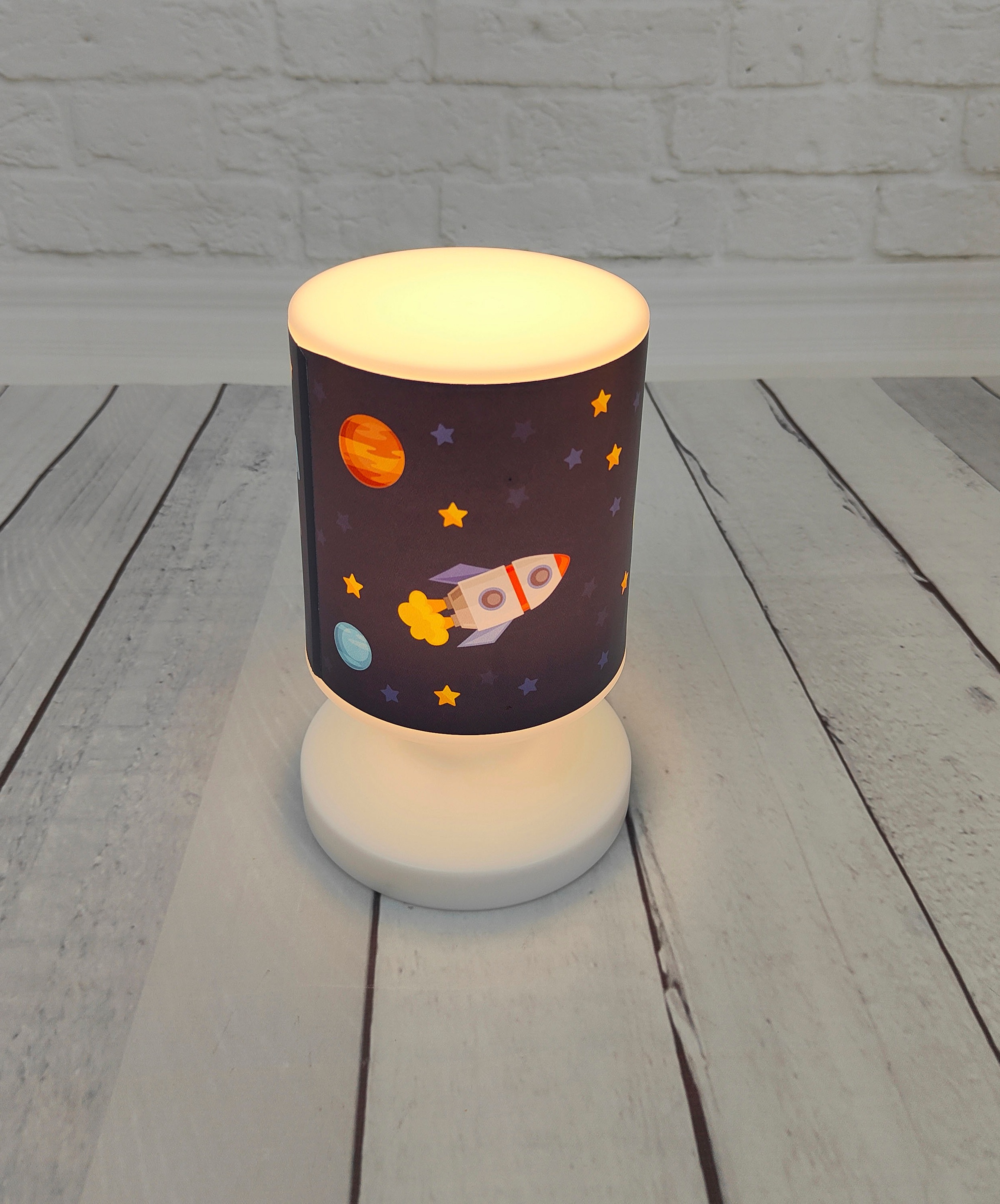 niermann LED Tischleuchte »Akku-Tischleuchte Weltall, Kinderlampe« LED-Modul 1 Stk. 1 x LED 1,5W, Kinderzimmer