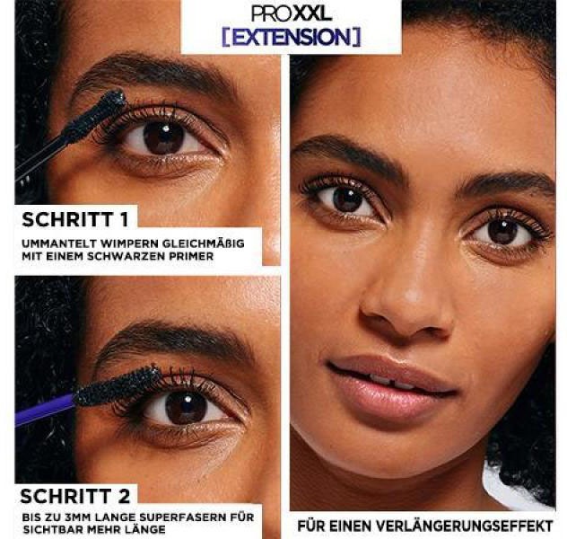 L'ORÉAL PARIS Mascara »ProXXL Extension Mascara schwarz«, mit spezieller Fasertechnologie