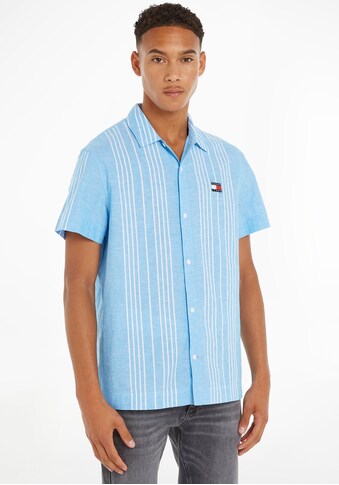 Tommy Jeans Leinenhemd »TJM CLSC LINEN MINI STRIPE SHIRT«, in gestreifter Optik kaufen