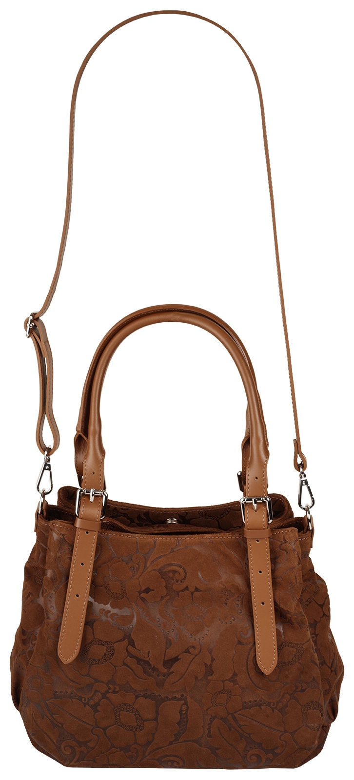 Samantha Look Henkeltasche echt Leder, Made in Italy
