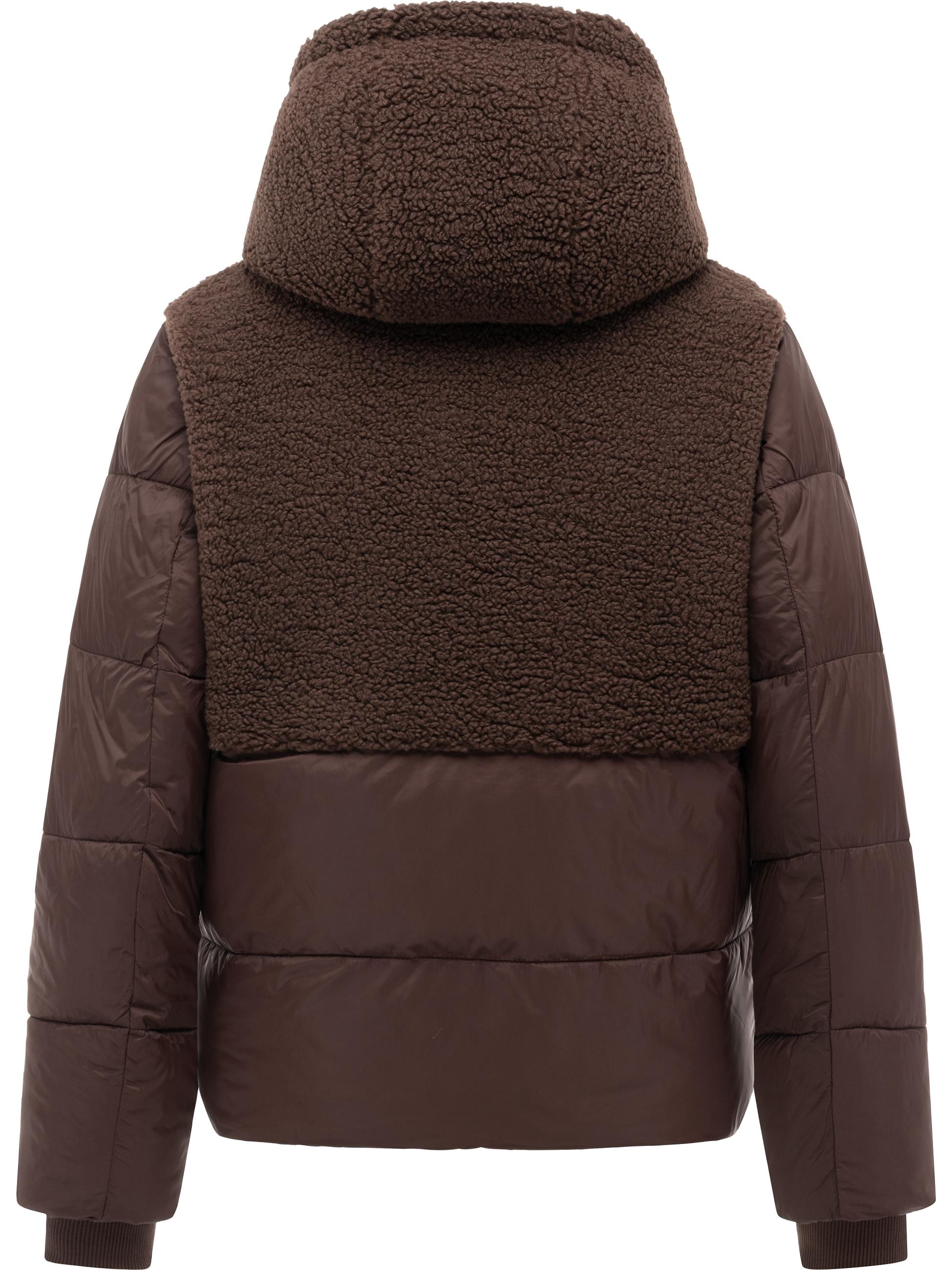 Ragwear Winterjacke »Winterjacke Patuff Y« mit Kapuze Winter Damen Steppjacke im Materialmix