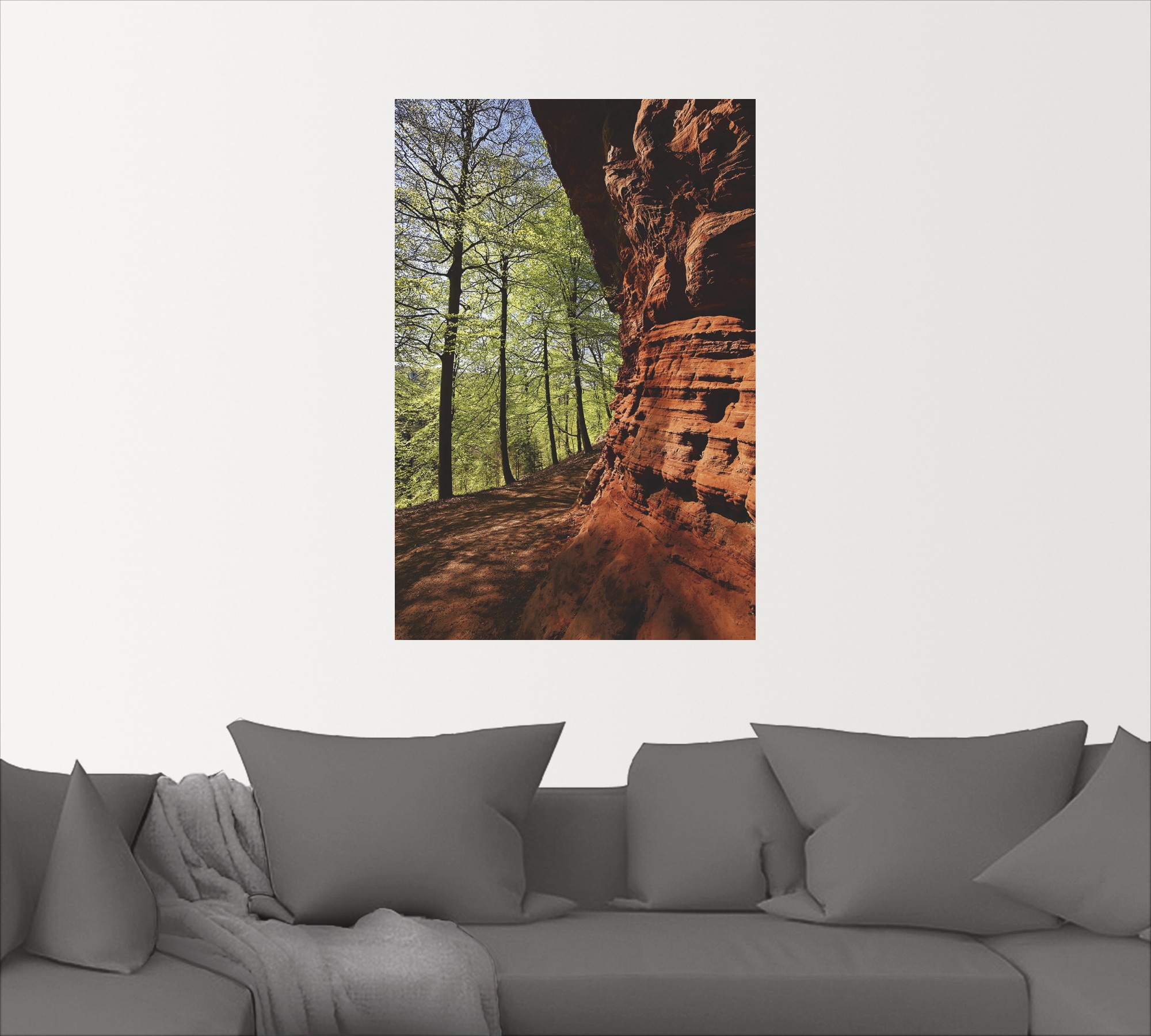 Artland Wandbild »Altschlossfelsen II«, Felsen, (1 St.), als Alubild, Leinwandbild, Wandaufkleber oder Poster in versch. Größen