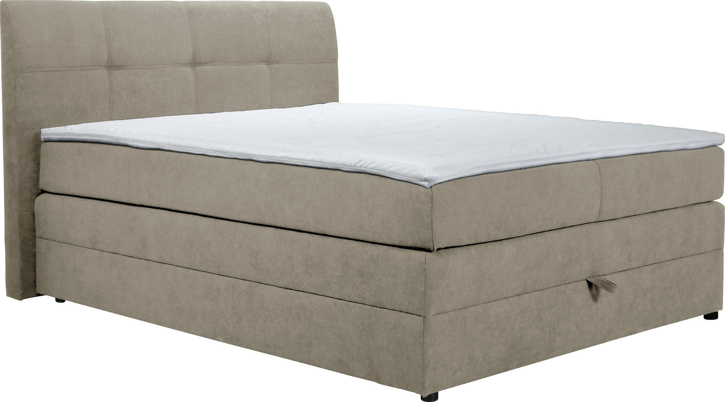 Home affaire Boxspringbett »Finja«, besonders komfortable Liegehöhe, mit praktischem Bettkasten