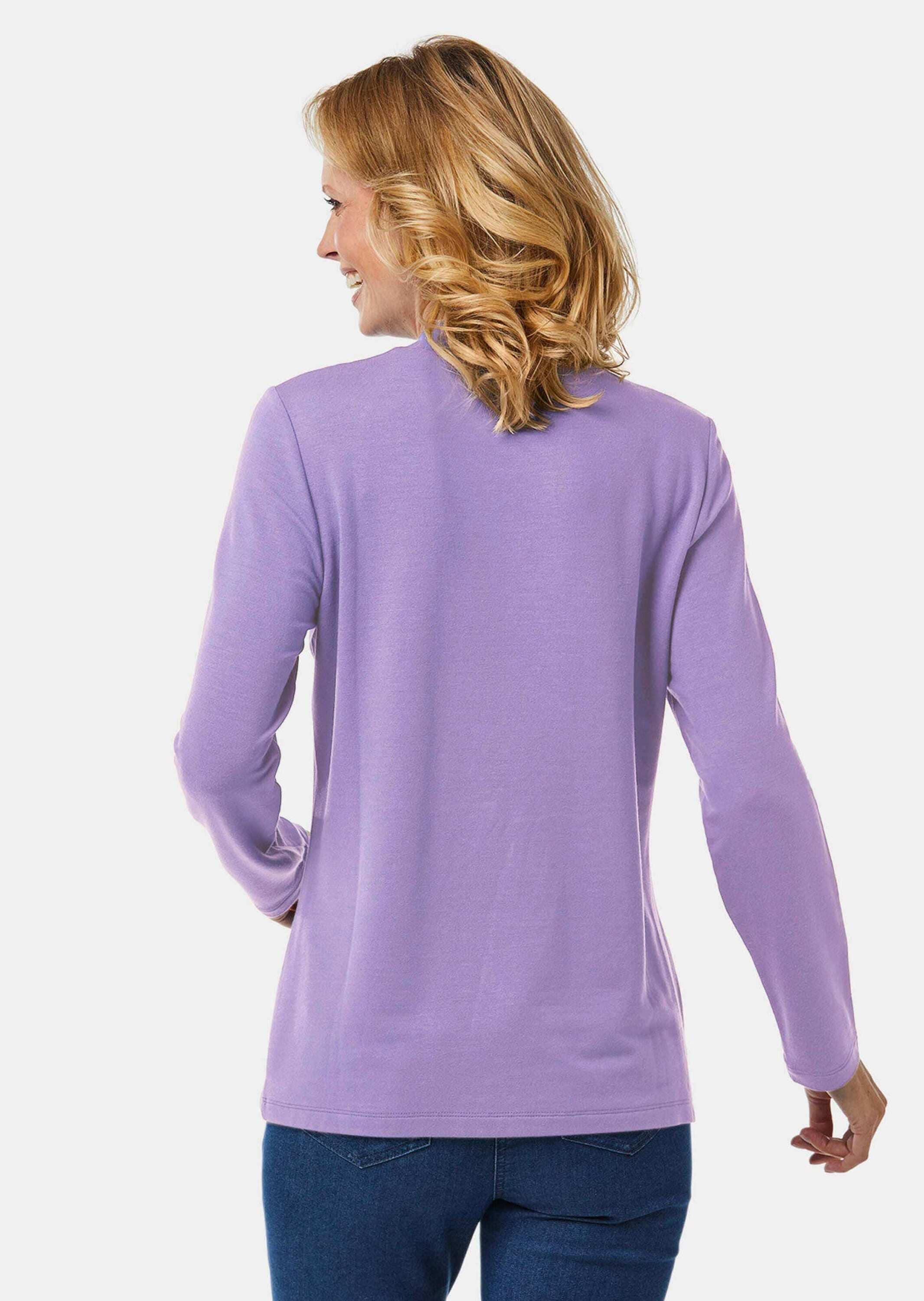 GOLDNER Longpullover »Stehkragenshirt mit Langarm« Ohne