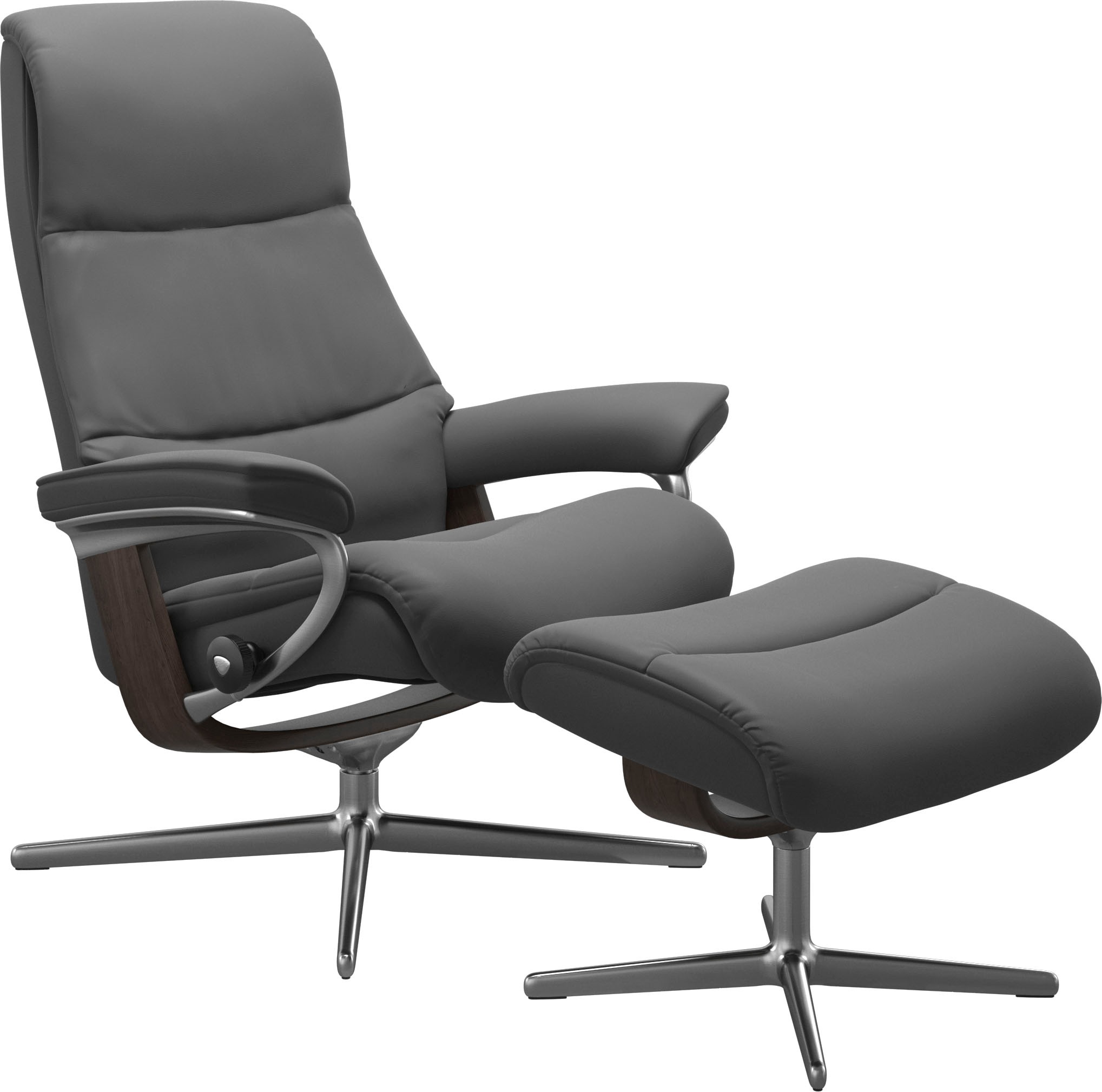 Stressless® Relaxsessel »View«, mit Cross Base, Größe S, M & L, Holzakzent Wenge