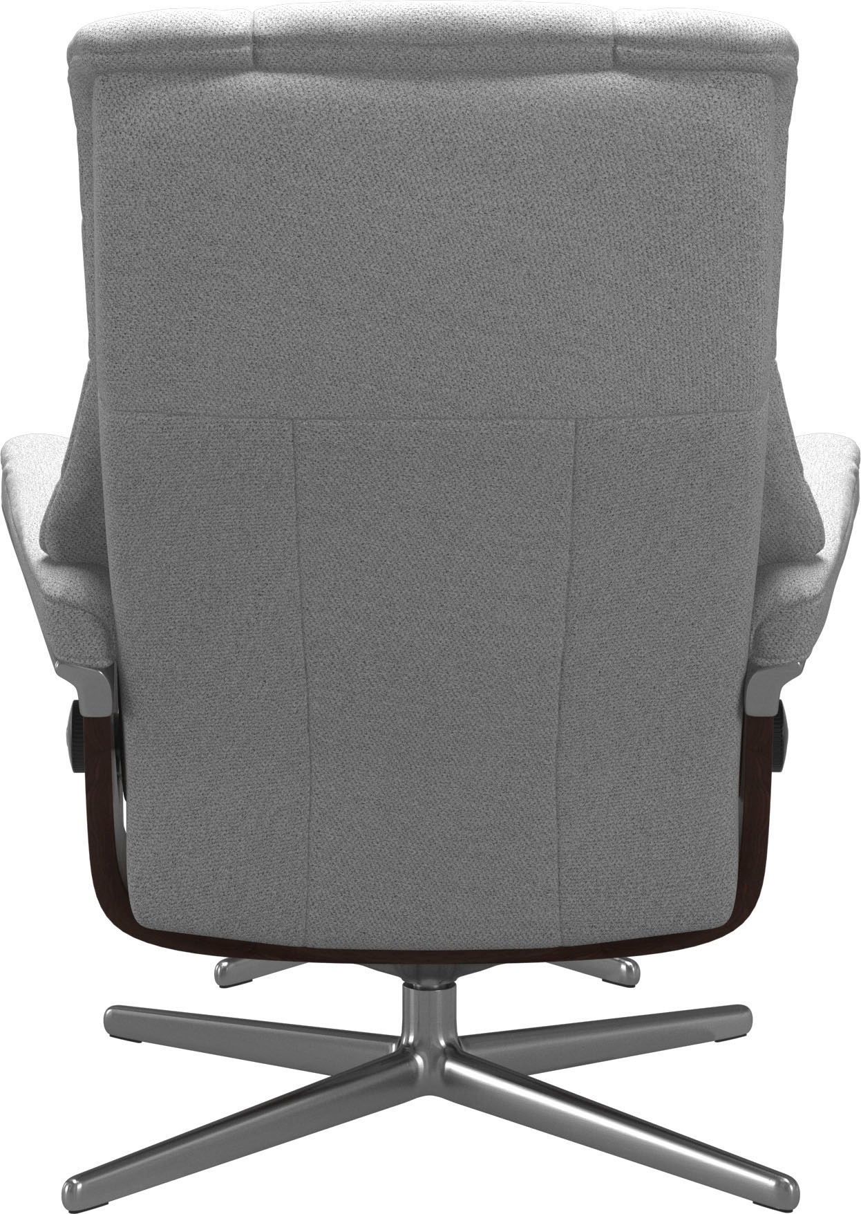 Stressless® Relaxsessel »Mayfair«, (Set, Relaxsessel mit Hocker), mit Hocker, mit Cross Base, Größe S, M & L, Holzakzent Braun