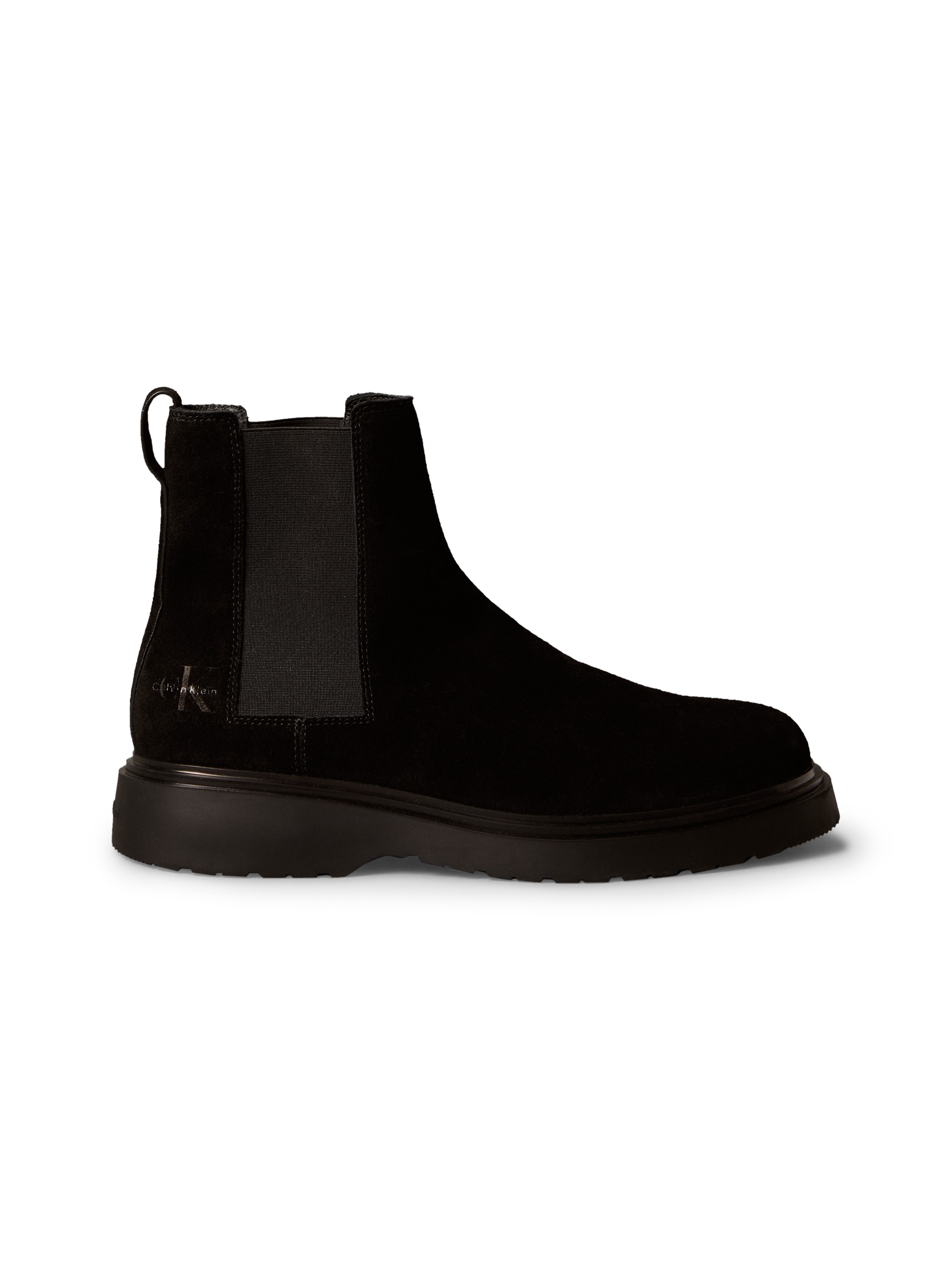 Calvin Klein Jeans Chelseaboots »COMBAT ESS CHELSEA BOOT SU«  Stiefelette, Schlupfboots, Profilsohle, mit Anziehlasche