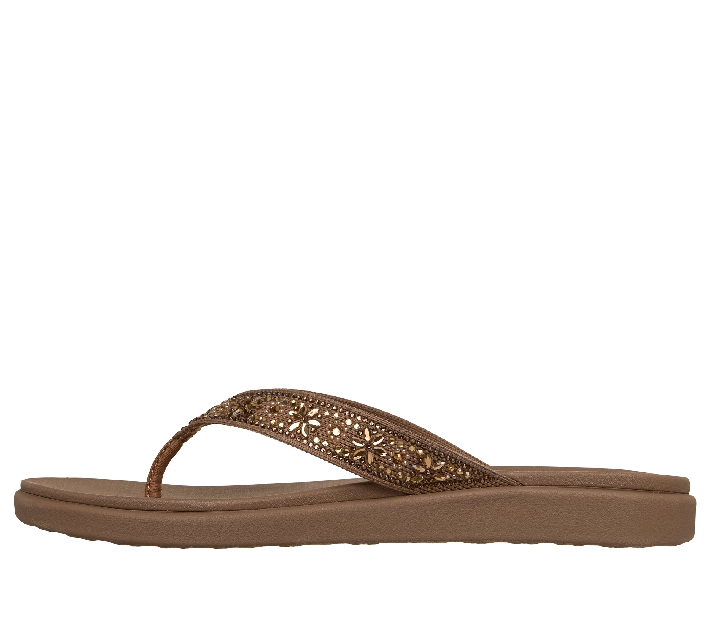 Skechers Zehentrenner »MEDITATION LUXE«  Sommerschuh, Strandschuh, Urlaubsschuh mit Glitzersteine