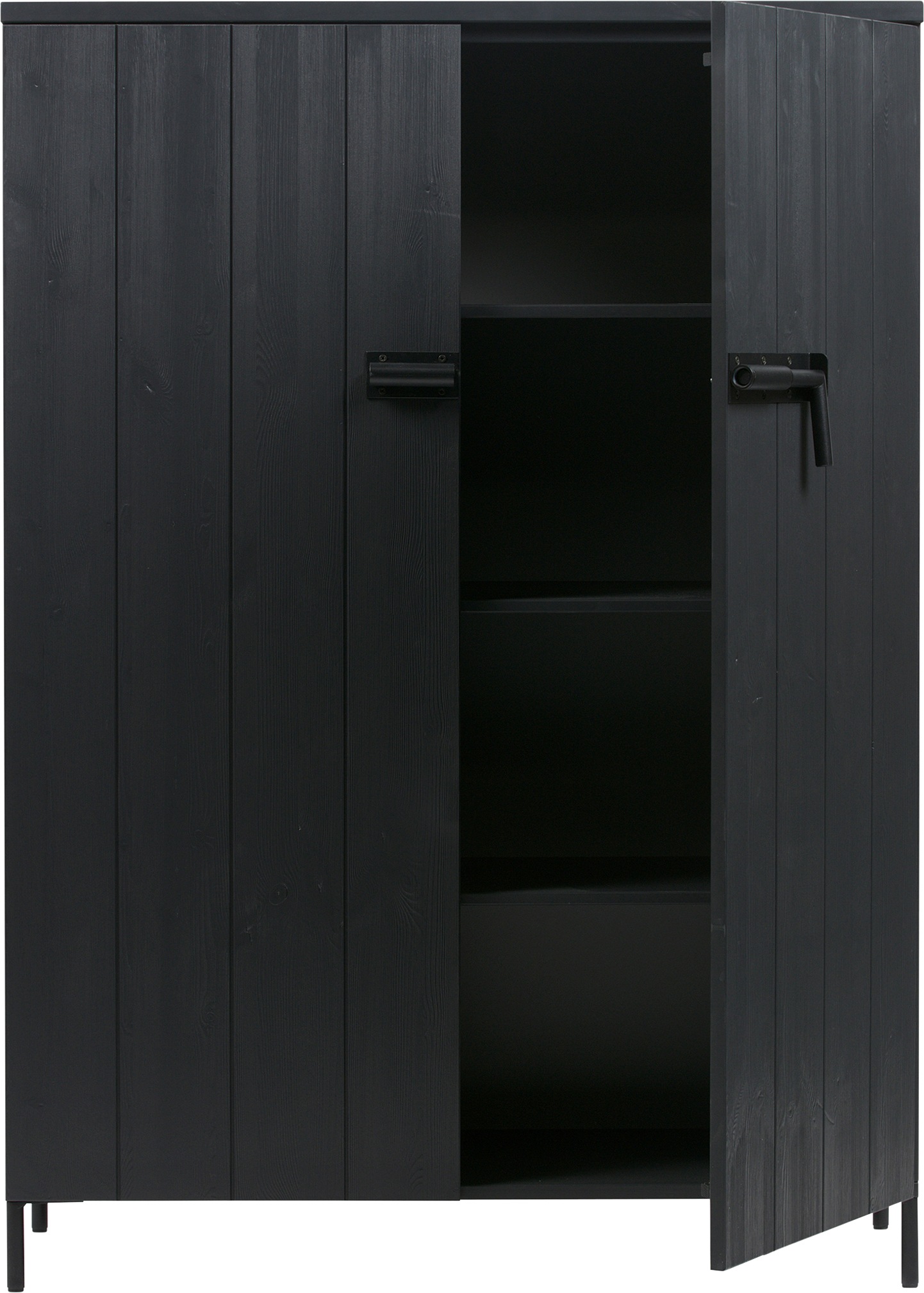 WOOOD Highboard »Bruut Midischrank, Hochkommode«, aus massive Kiefer, H 141 cm x B 100 cm