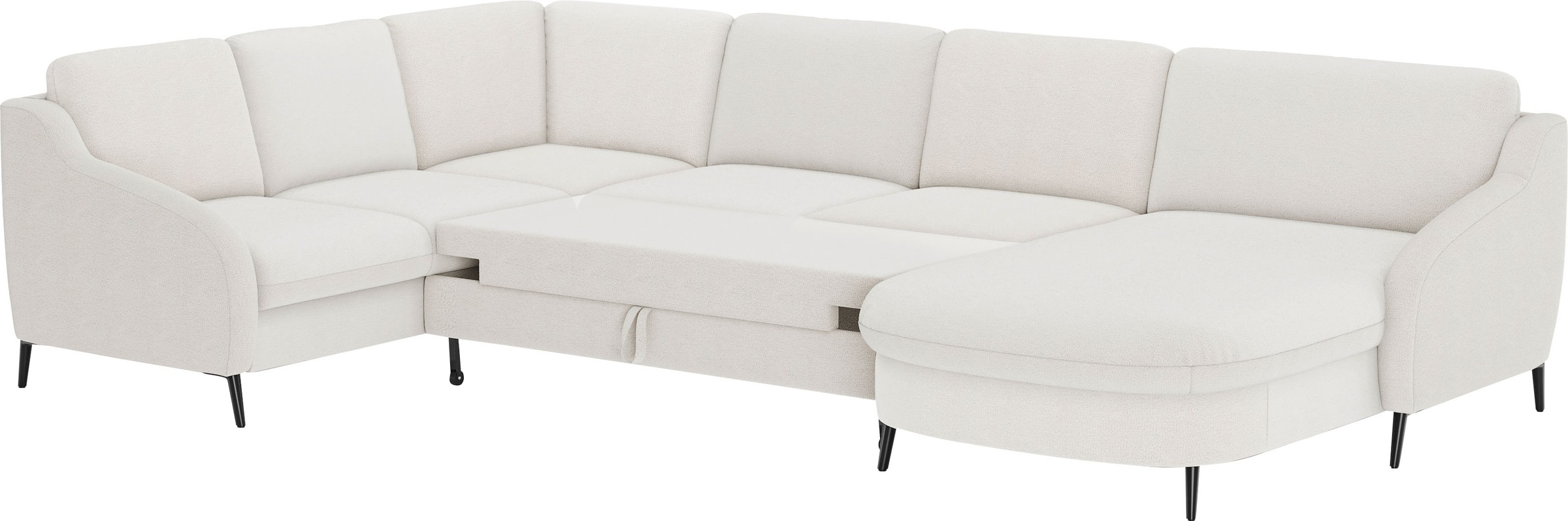 sit&more Wohnlandschaft »Soul U-Form«, wahlweise mit Bettfunktion und Bettkasten oder Schubkasten