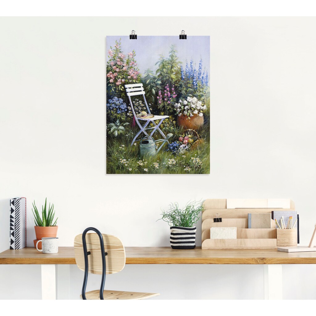 Artland Wandbild »Unvergesslich«, Garten, (1 St.), als Leinwandbild, Poster, Wandaufkleber in verschied. Größen