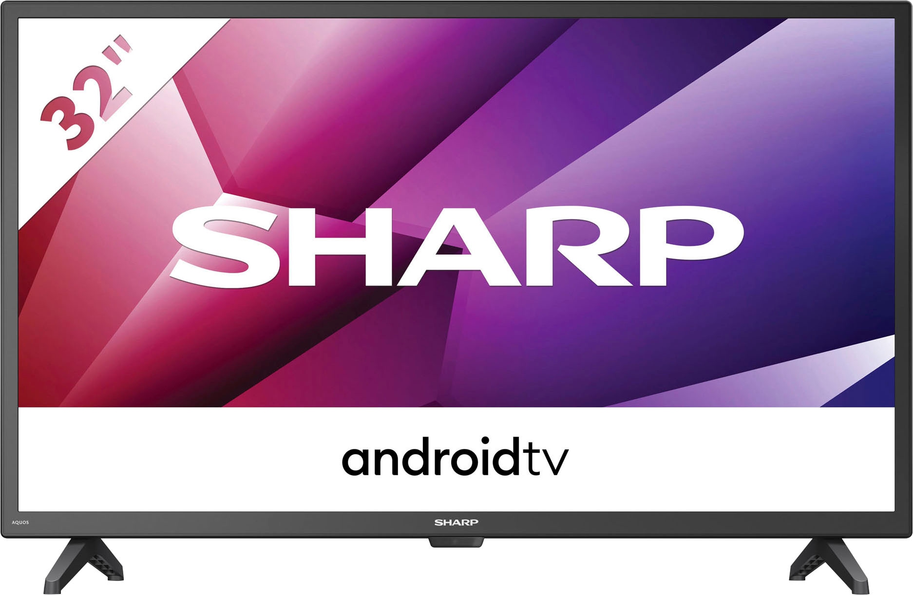 ready, Garantie Zoll, UNIVERSAL Jahre XXL cm/32 Sharp 3 HD Android ➥ TV 81 | LED-Fernseher,