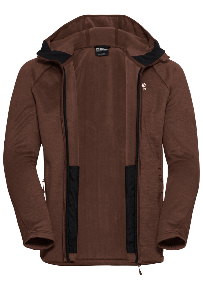 Jack Wolfskin Fleecejacke »PEAK DISTRICT HOODED FZ M«, mit Kapuze
