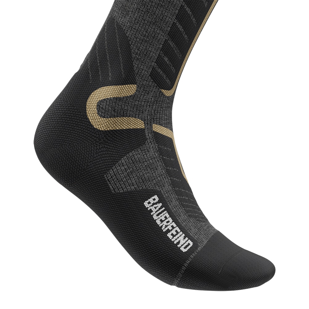 Bauerfeind Sportsocken »SKI ALPINE COMPRESSION SOCKS« für Alpinski und Snowboard, mit anatomisch geformter Zehenbox