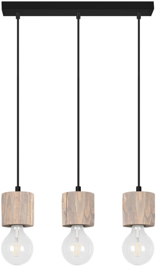 SPOT Light Naturprodukt Massivholz, kaufen online mit 3 | Nachhaltig, »PINO«, Jahren kürzbar Hängeleuchte, Kabel flammig-flammig, aus 3 XXL Deckenleuchten Garantie