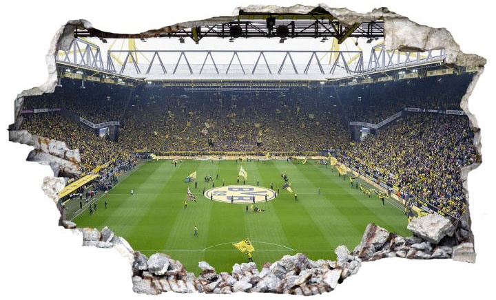 Fan Rechnung Dortmund auf Choreo«, Wandtattoo (1 St.) »Borussia Wall-Art bestellen