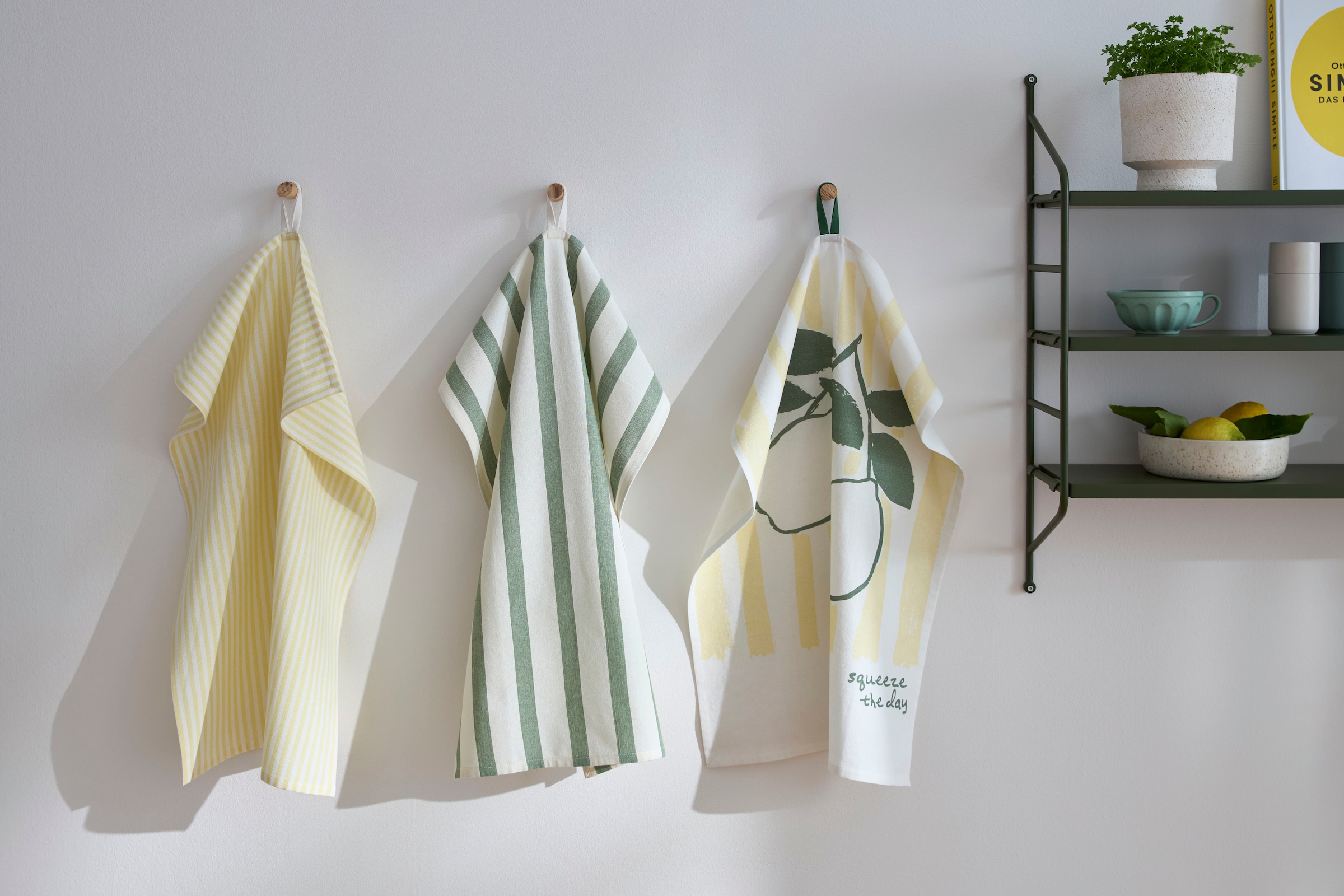 s.Oliver Geschirrtuch »Lervik« 100 % Baumwolle, Stilvolles Design, 3er-Set, Premium,Pflegeleicht