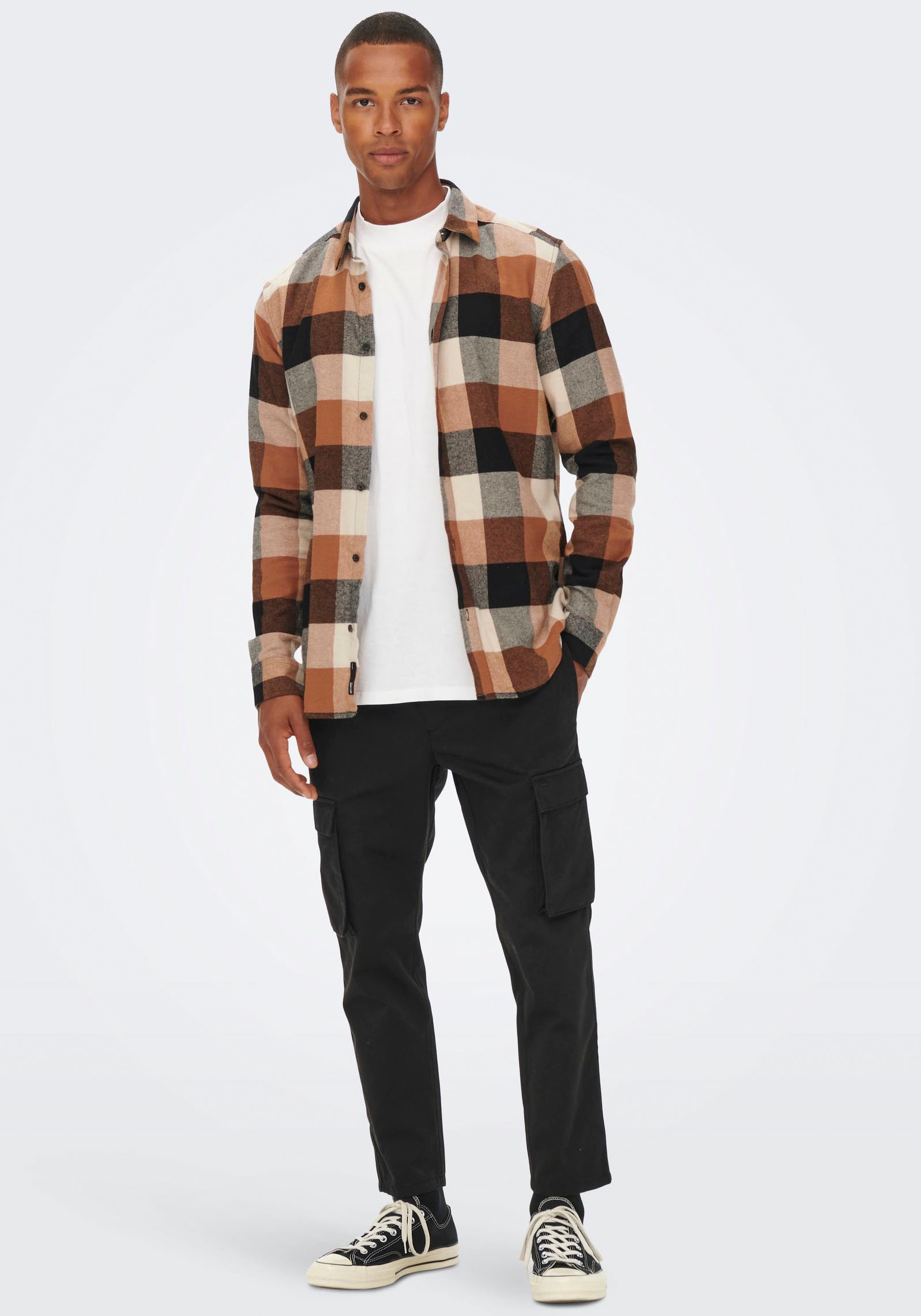 ONLY & SONS Karohemd »GUDMUND LIFE LS 3T CHECK SHIRT«