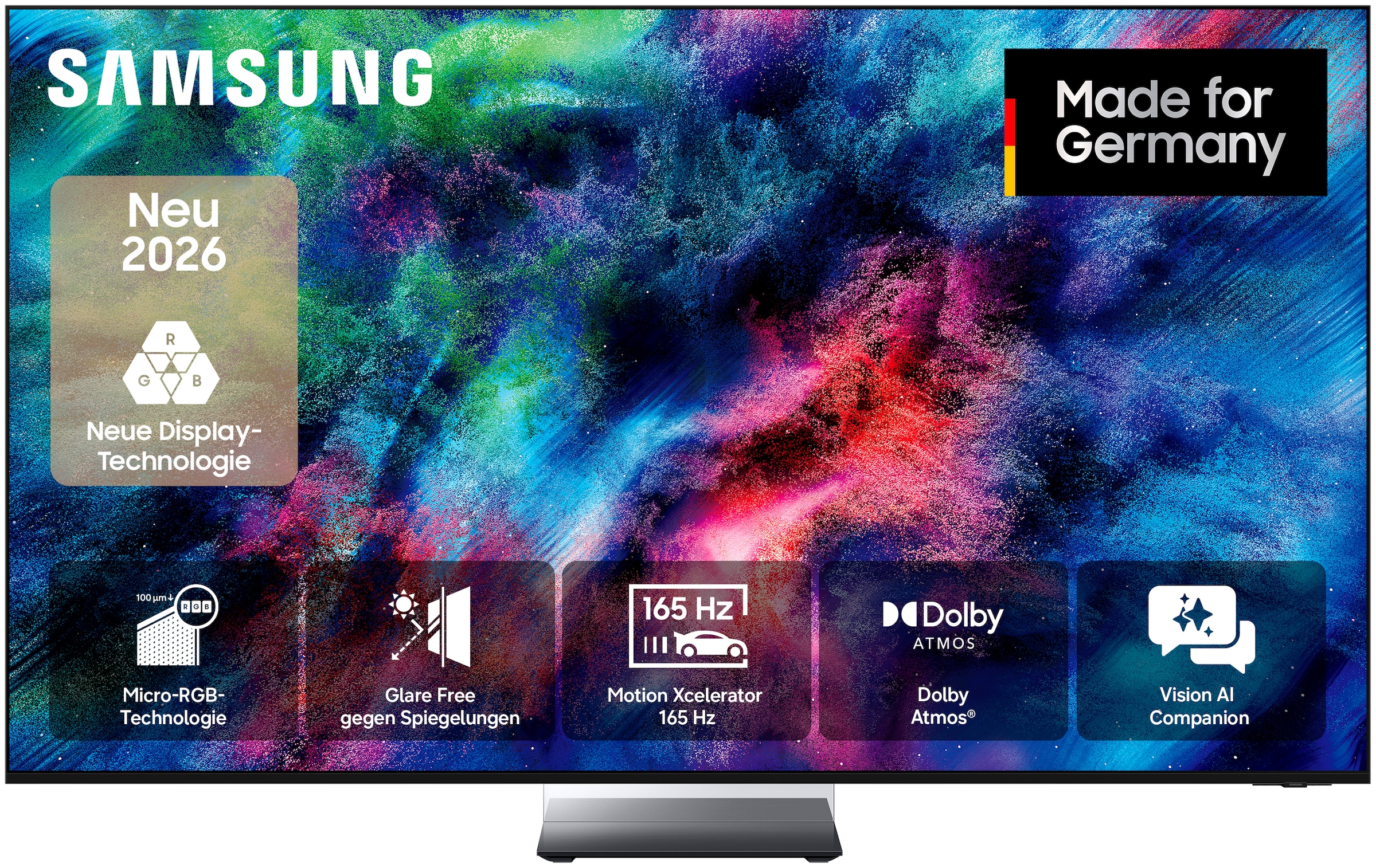 Samsung LCD-LED Fernseher »GMR85R85HAU« 214 cm/85 ″ Smart-TV Micro RGB, 100% BT.2020 Farbraum, Motion Xcelerator 144Hz, Dolby Atmos