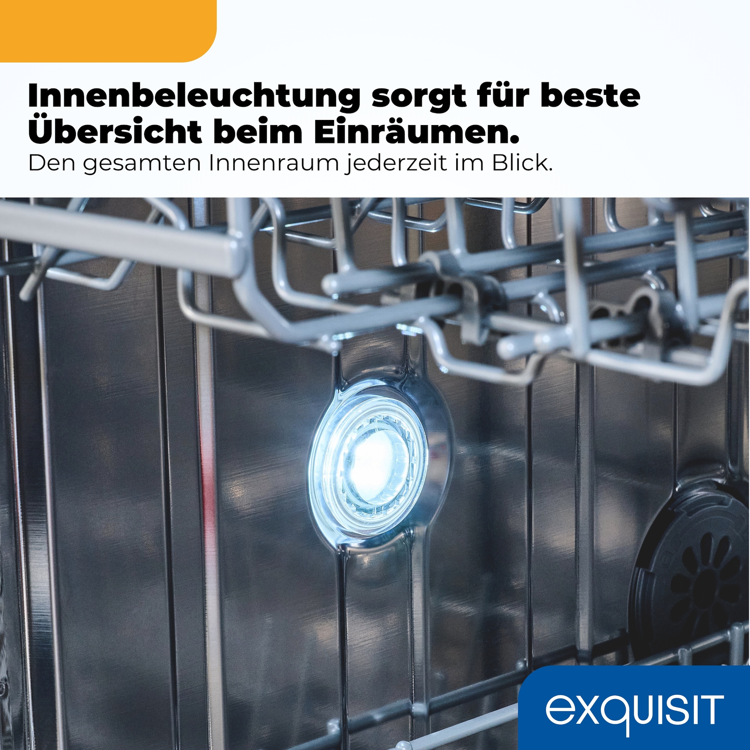 exquisit Standgeschirrspüler »GSP9316-450C schwarz« 10,9 l 16 tlg. Maßgedecke 16 Maßgedecke, LED, Besteckschublade, AquaStop
