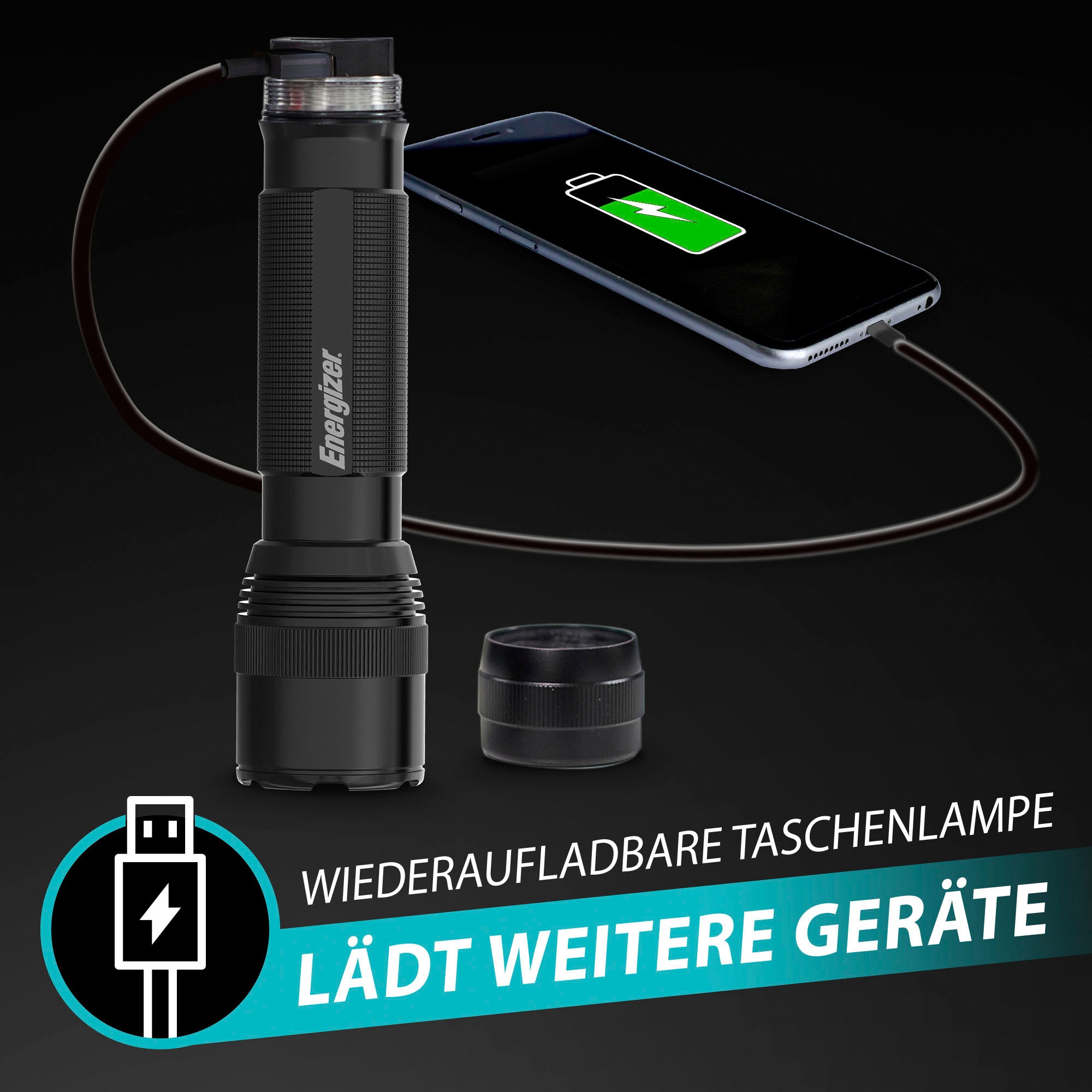 Energizer Taschenlampe »Hybrid Tactical Metal«