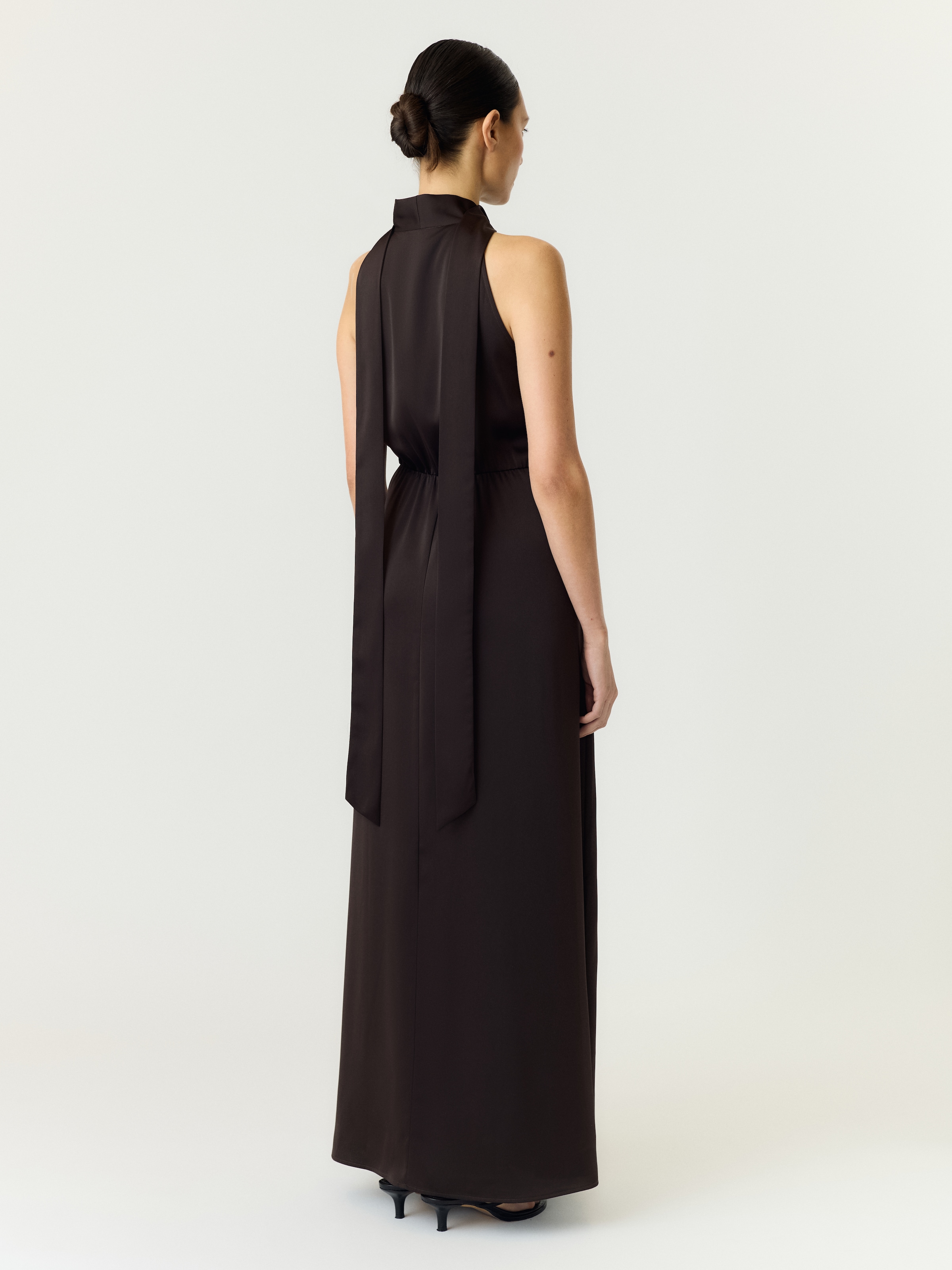Y.A.S Maxikleid »YASTHEA SL MAXI DRESS S. NOOS« Materialmix, regular fit