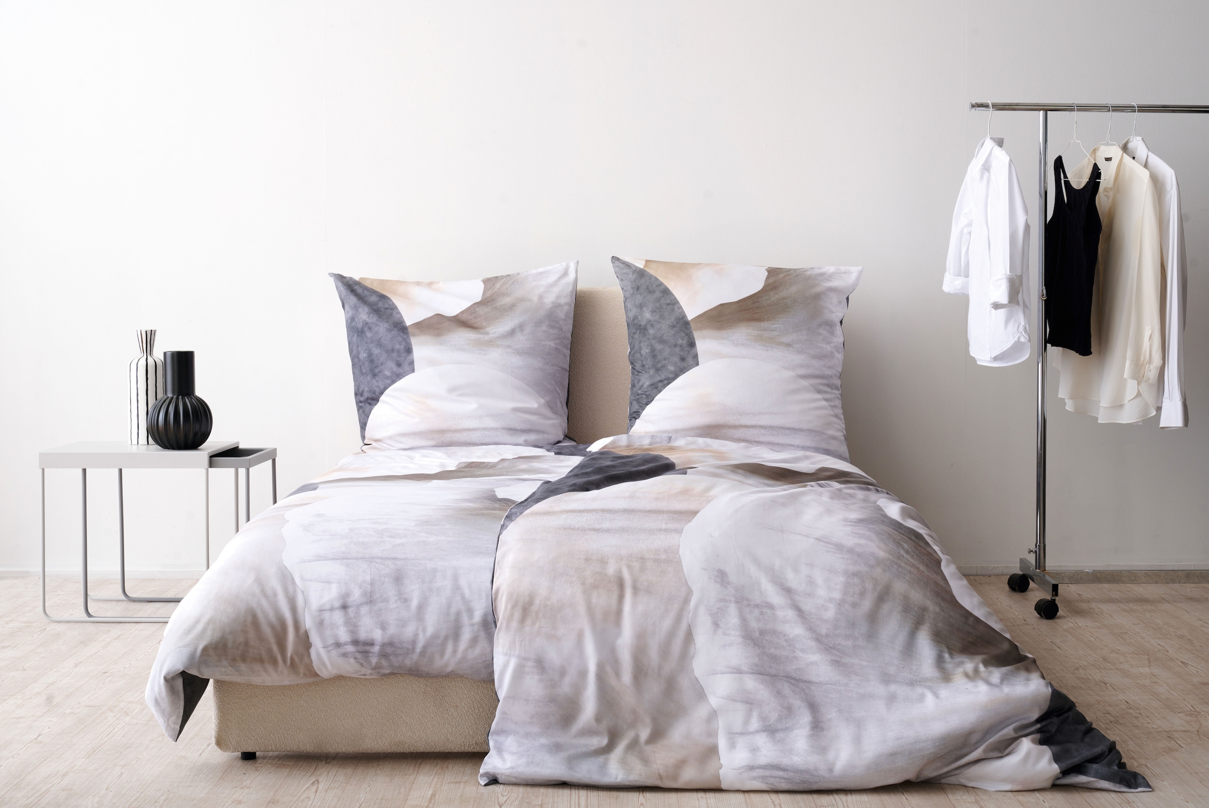 APELT Bettwäsche »Silence GOTS« 2 Stk. stimmungsvolle Farbsilhouetten