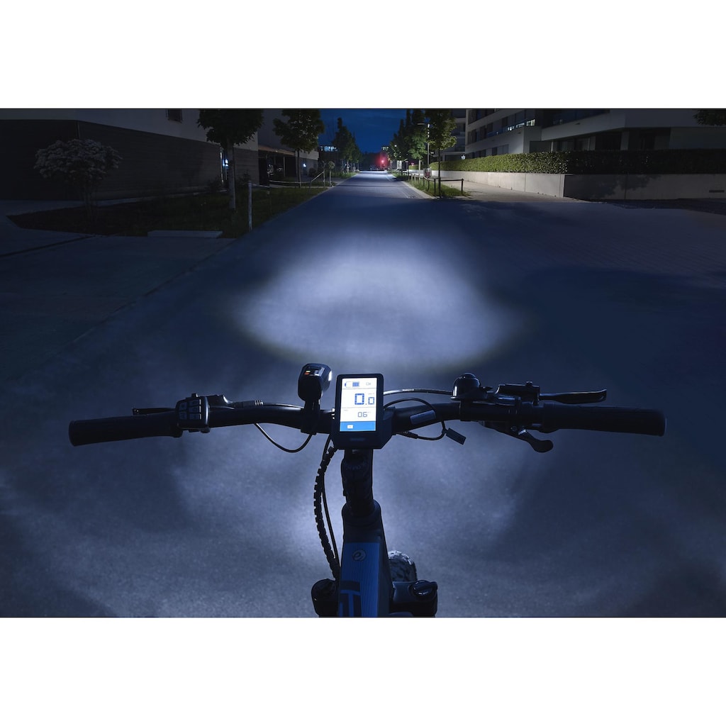 FISCHER Fahrrad Fahrradbeleuchtung »Akku-USB-LED Bel.-Set Bodenbel. 80 Lux«, (4, Front- und Rücklicht)