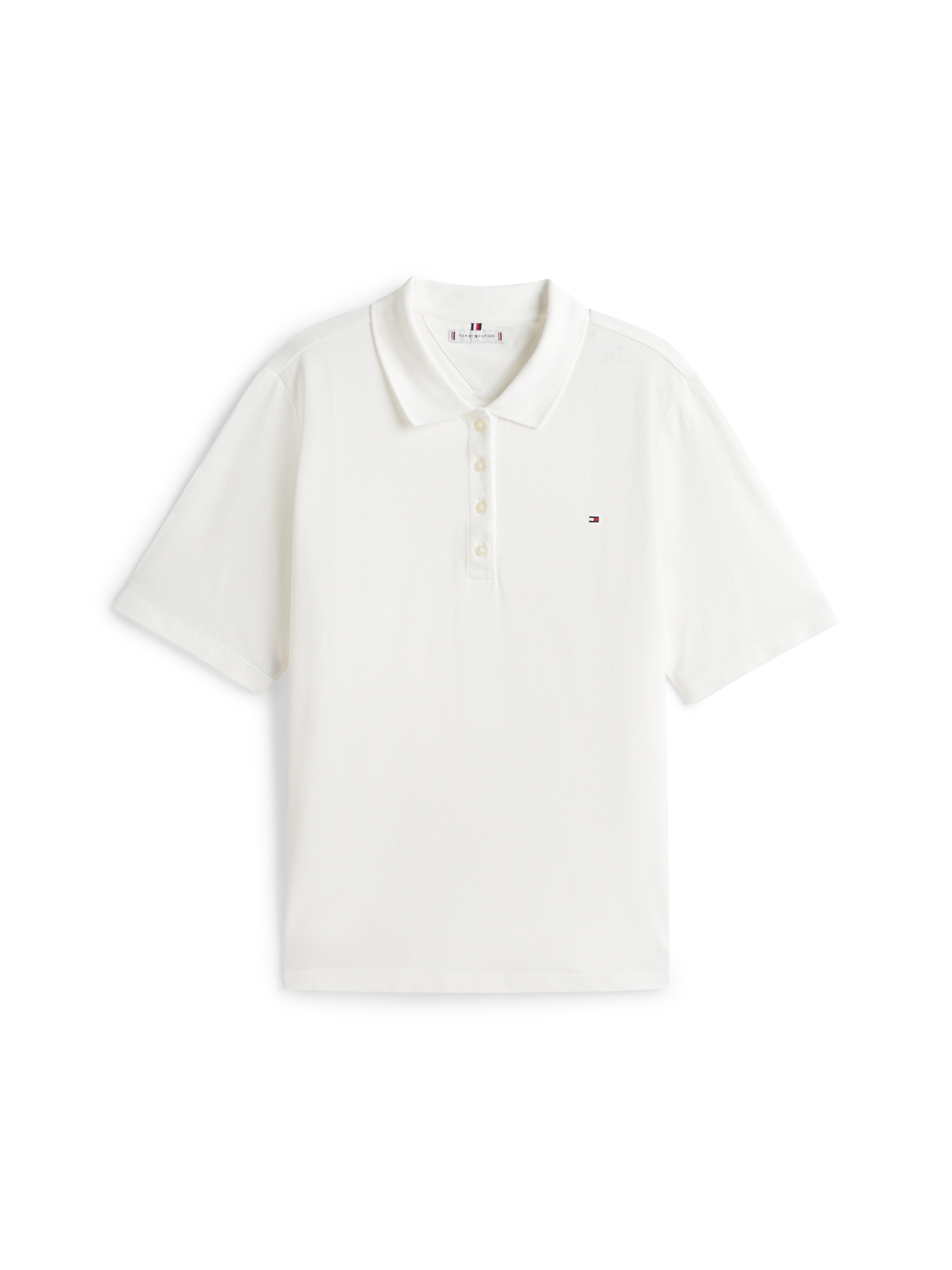 Tommy Hilfiger Curve Poloshirt »CRV 1985 REG PIQUE POLO SS« in großen Größen, Piqué-Qualität