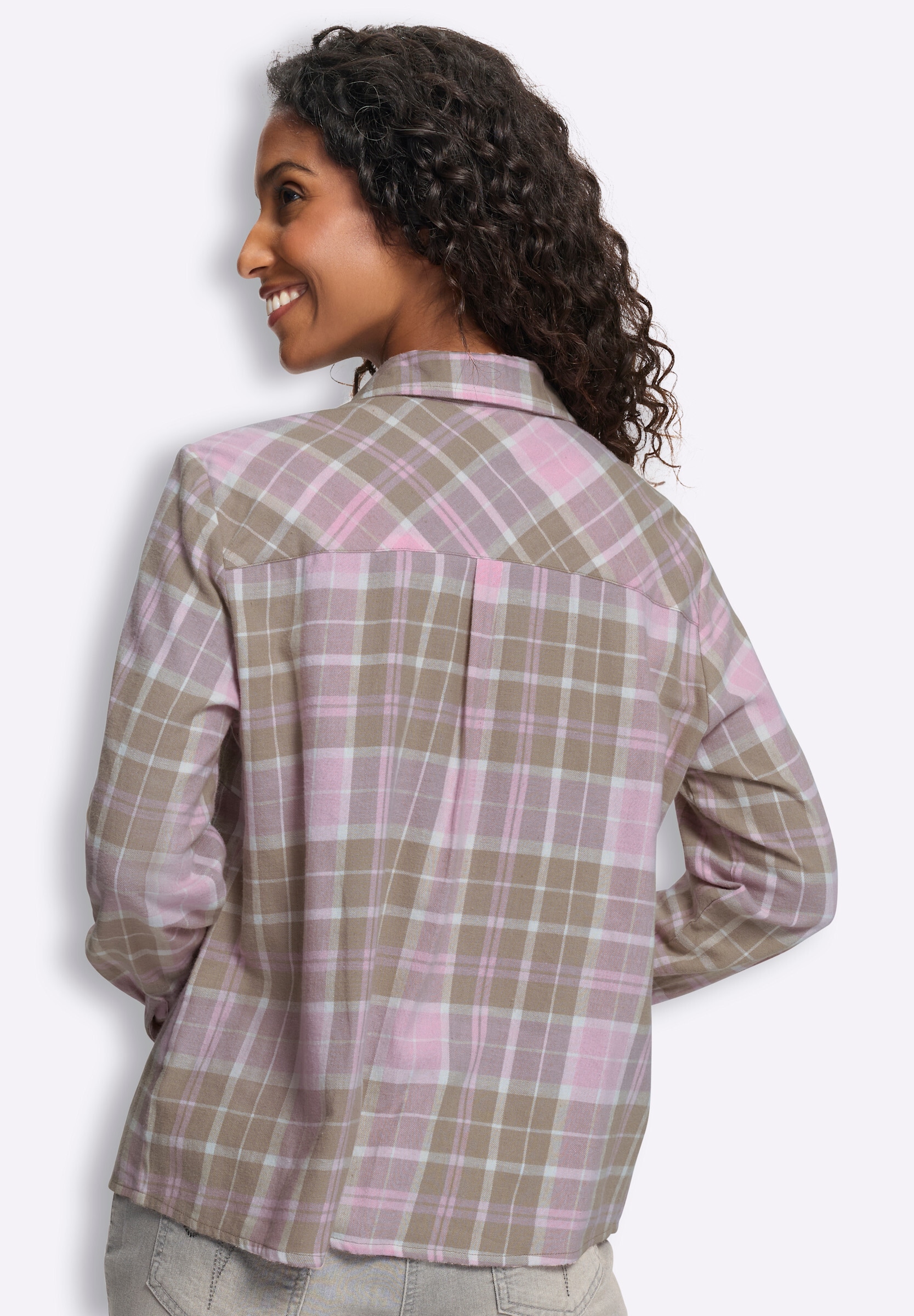 heine Hemdbluse »Karo-Bluse Flanellbluse«
