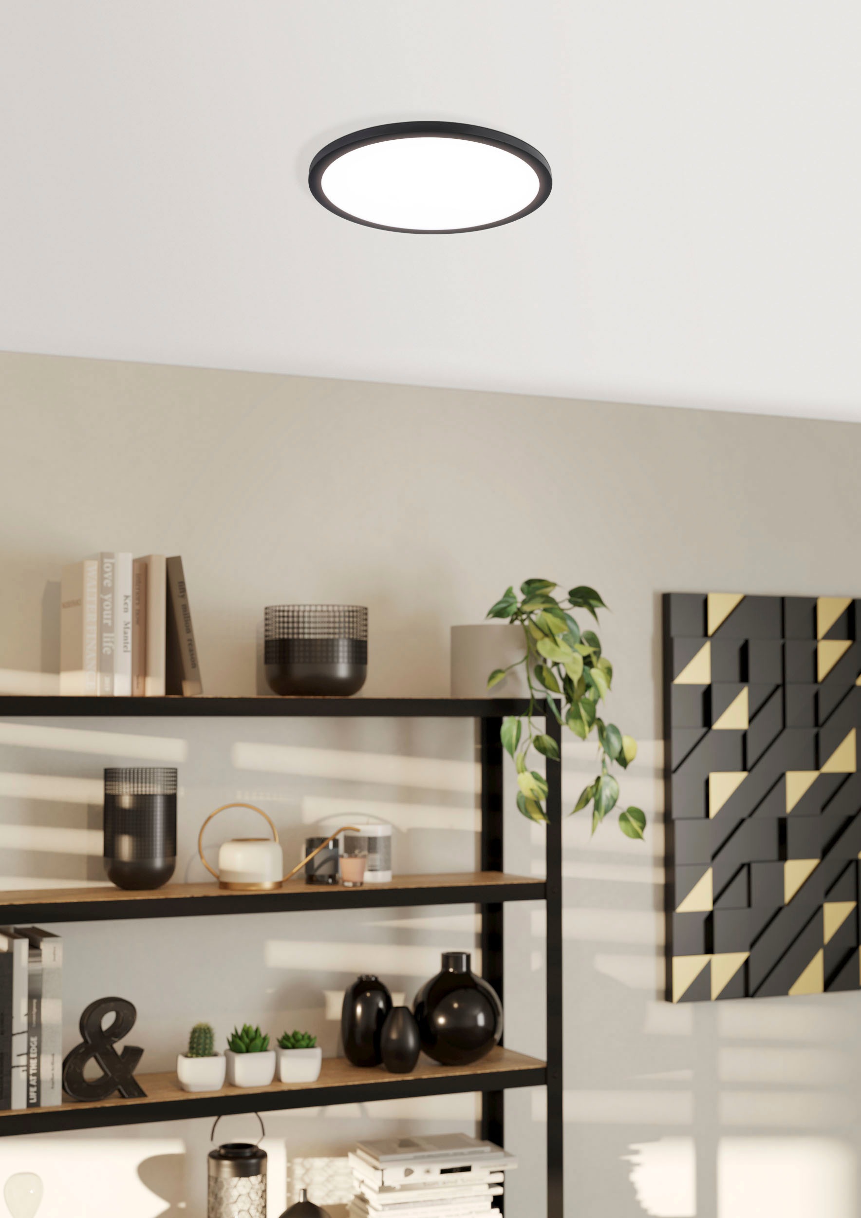 EGLO Deckenleuchte »FUEVA FLEX«, Leuchtmittel LED-Modul | LED fest integriert, Spot, Leuchtfläche, Einbaustrahler flach, geringe Einbautiefe 25mm