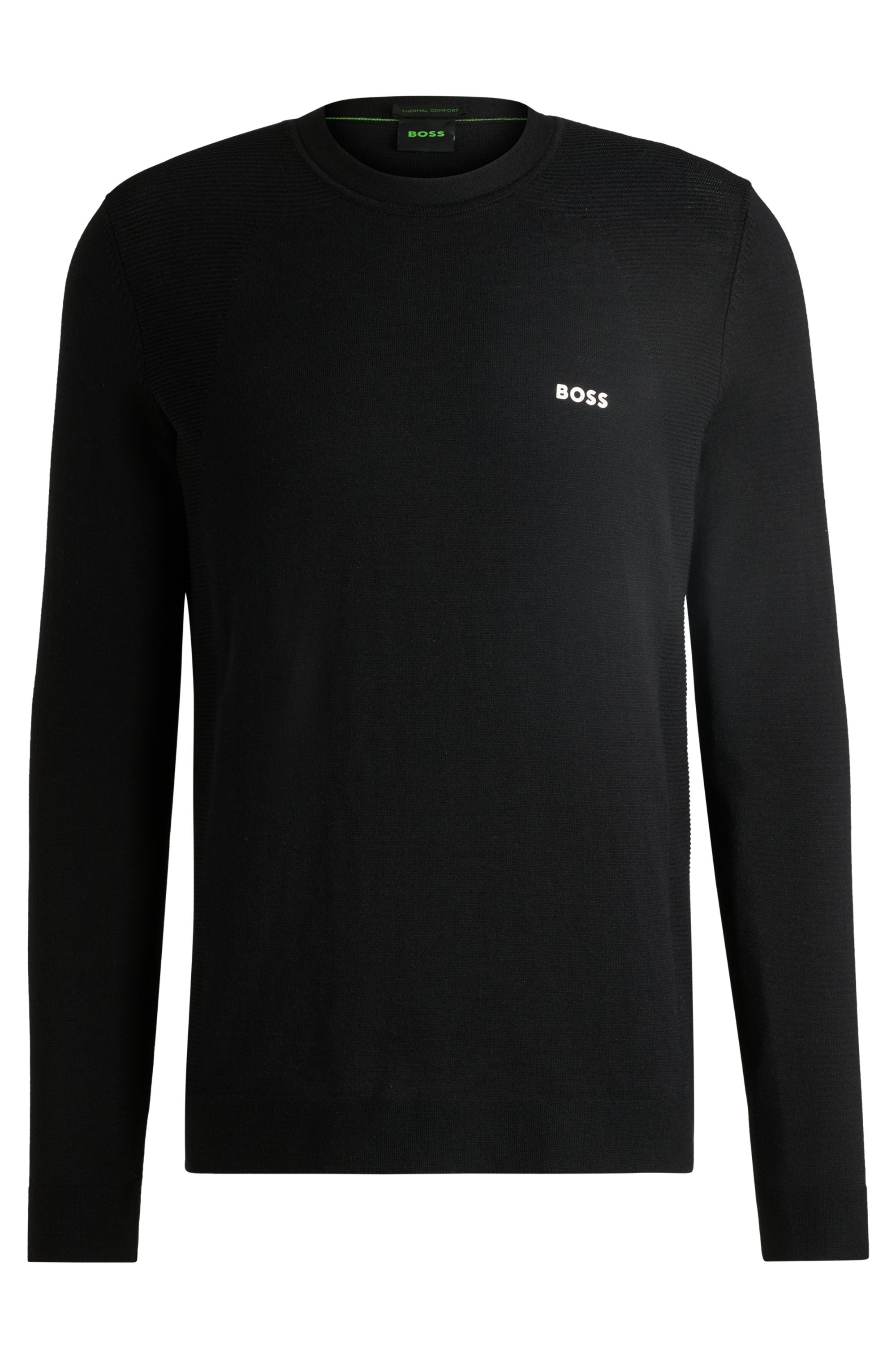 BOSS GREEN Strickpullover »Momentum_Lite_C«, mit Marken-Logo