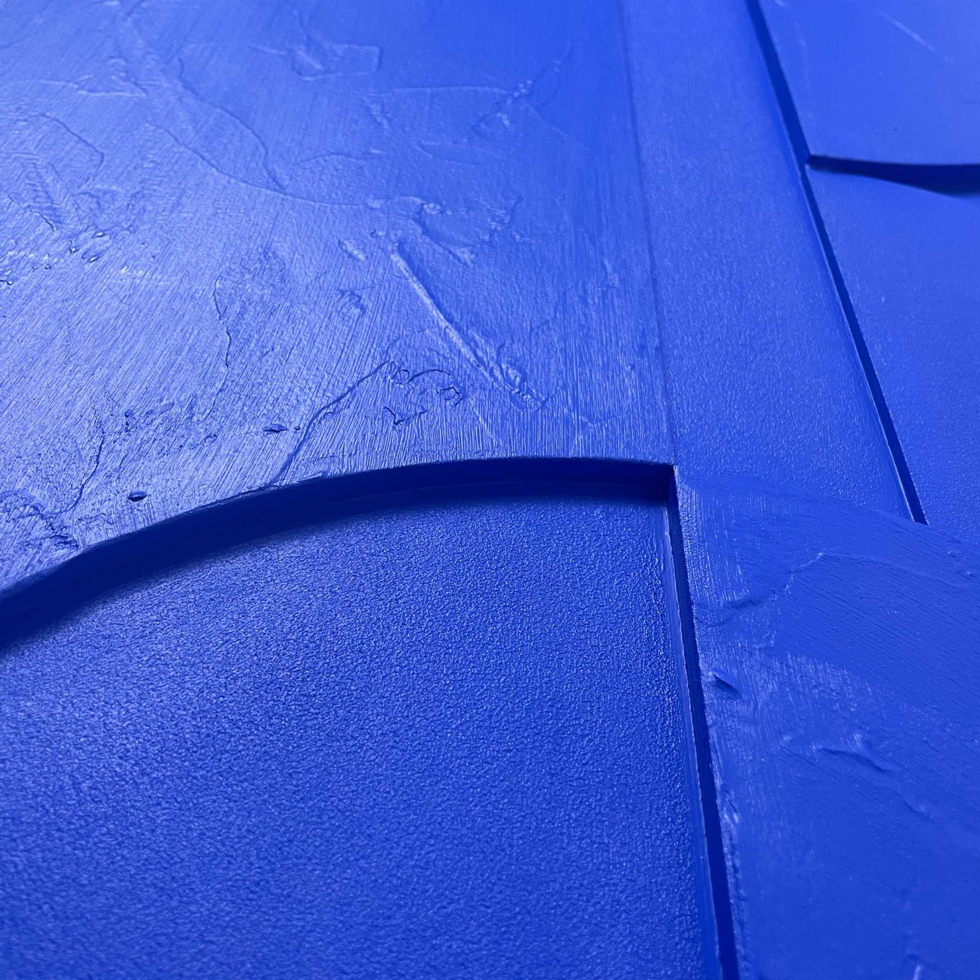 Reinders! 1100000002199 »Shapes - cobalt blue« Wohnzimmer-Relief-3D-Abstrakt-MDF-50x70 cm