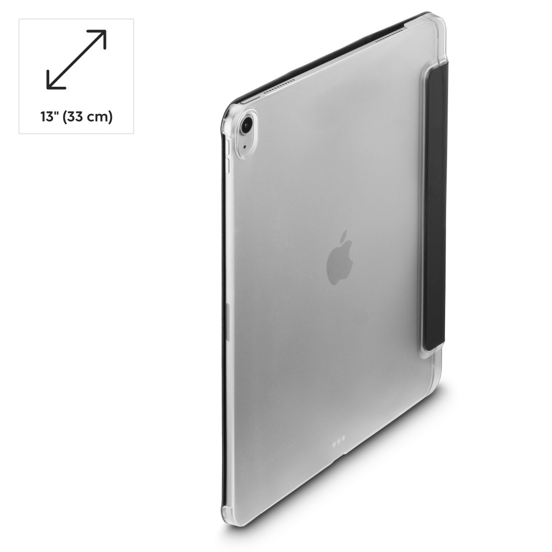 Hama Tablet-Hülle »Tablet-Hülle f. iPad Air 13", Stiftfach, Standfunktion, schwarz« Tablet Standfunktion, transparentes Backcover, Magnetverschluss, Stiftfach