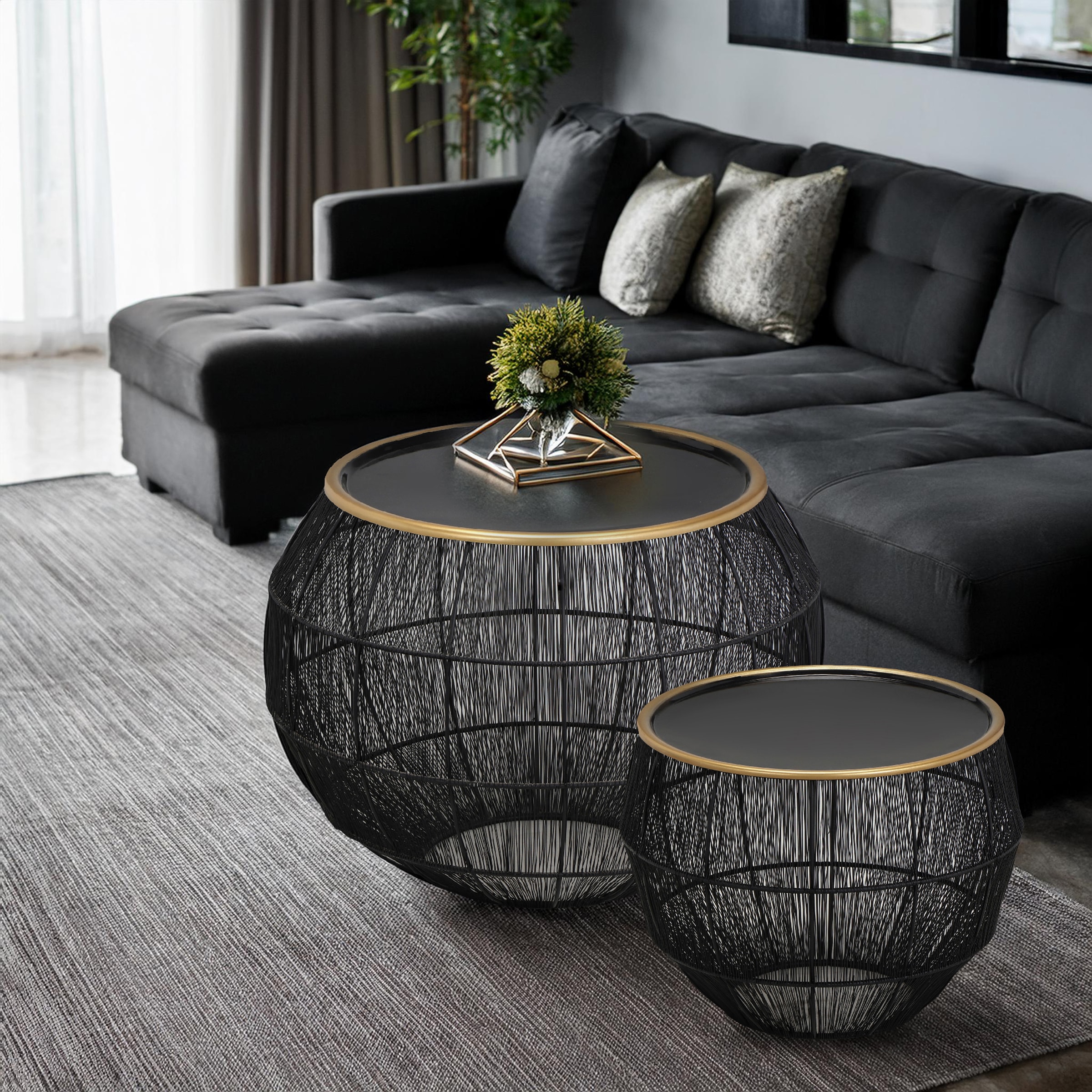 MIRRORS AND MORE Beistelltisch »Mika« Set, 2 Stk. tlg.