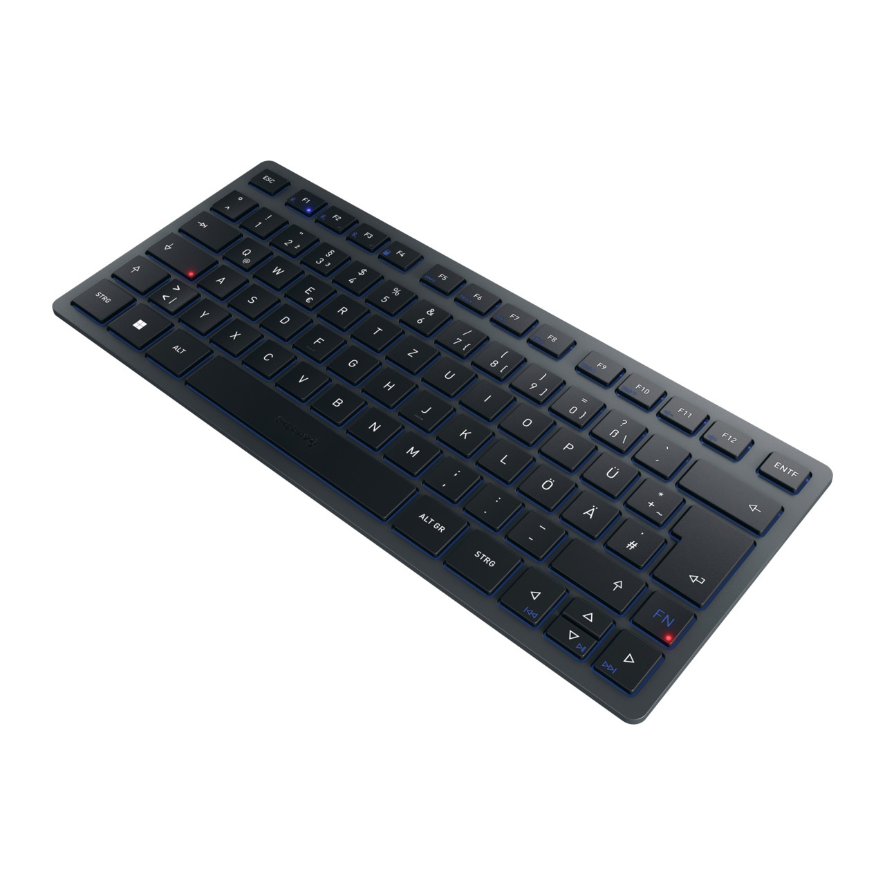 Cherry Wireless-Tastatur »KW 7100 MINI BT«, Multipoint 3 BT, Inkl. Transporttasche
