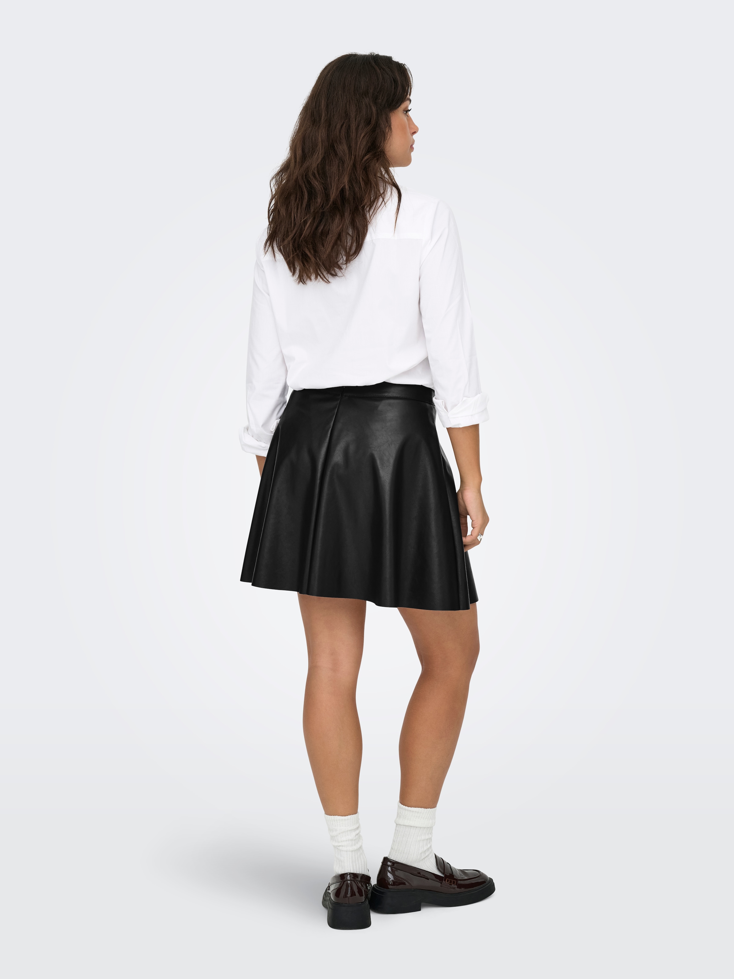 ONLY Lederimitatrock »ONLUNA FAUX LEATHER FLARED SKIRT OTW«