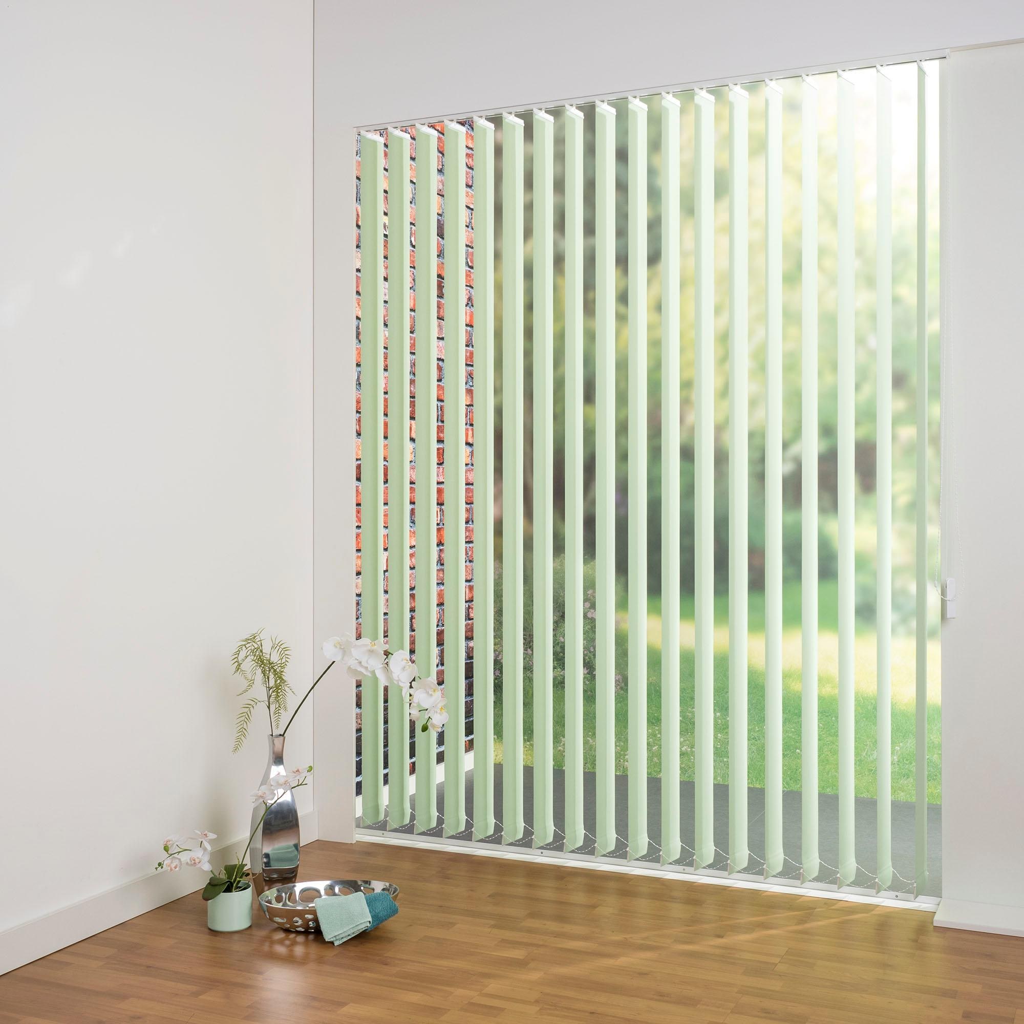 Liedeco Lamellenvorhang »Lamellenvorhang Vertikalanlage perlex - 127 mm Lamelle«, (1 St.), Kürzbare Vertikalanlage Perlex